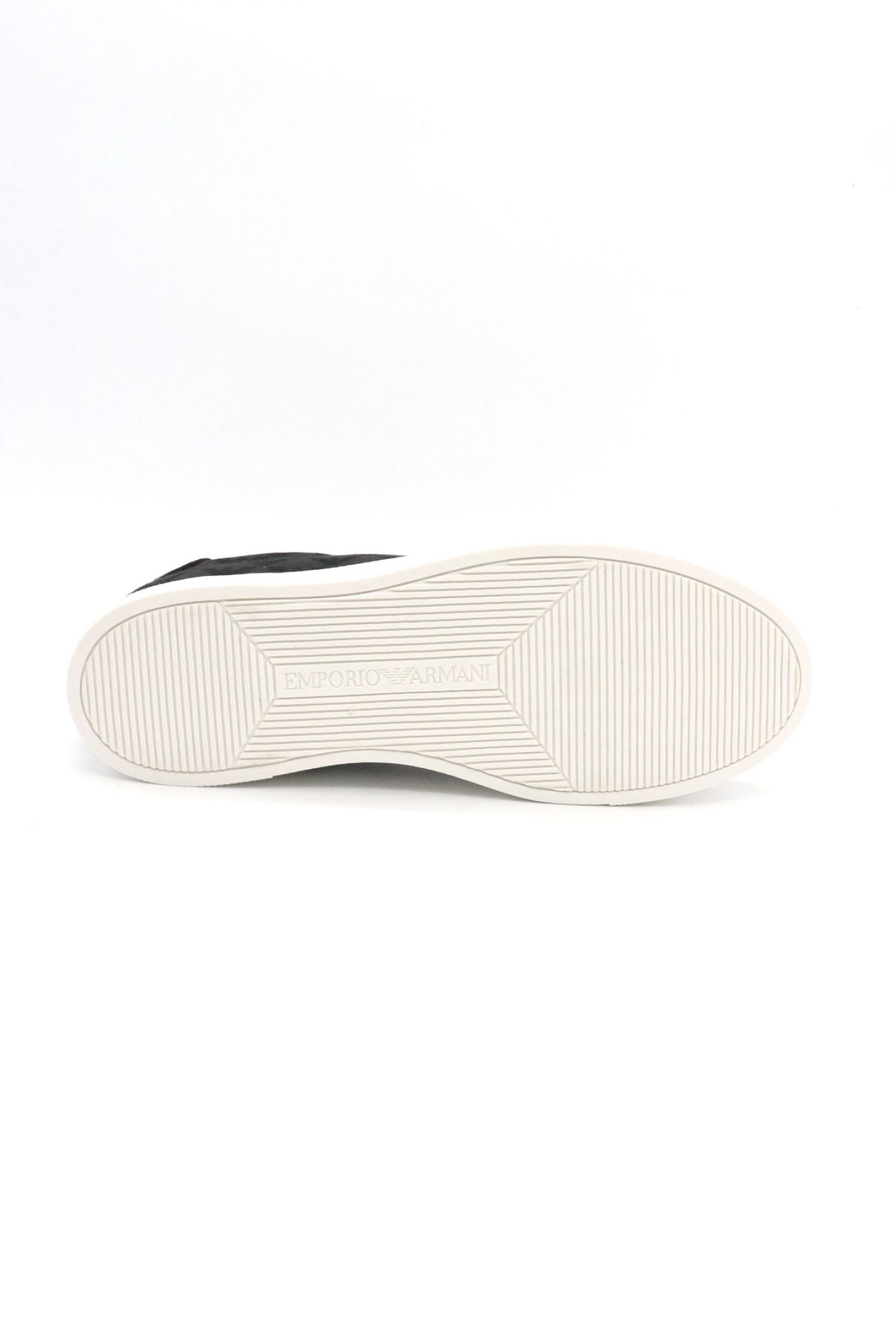 EMPORIO ARMANI ΠΑΠΟΥΤΣΙΑ SNEAKERS ALL OVER LOGO ΜΑΥΡΟ