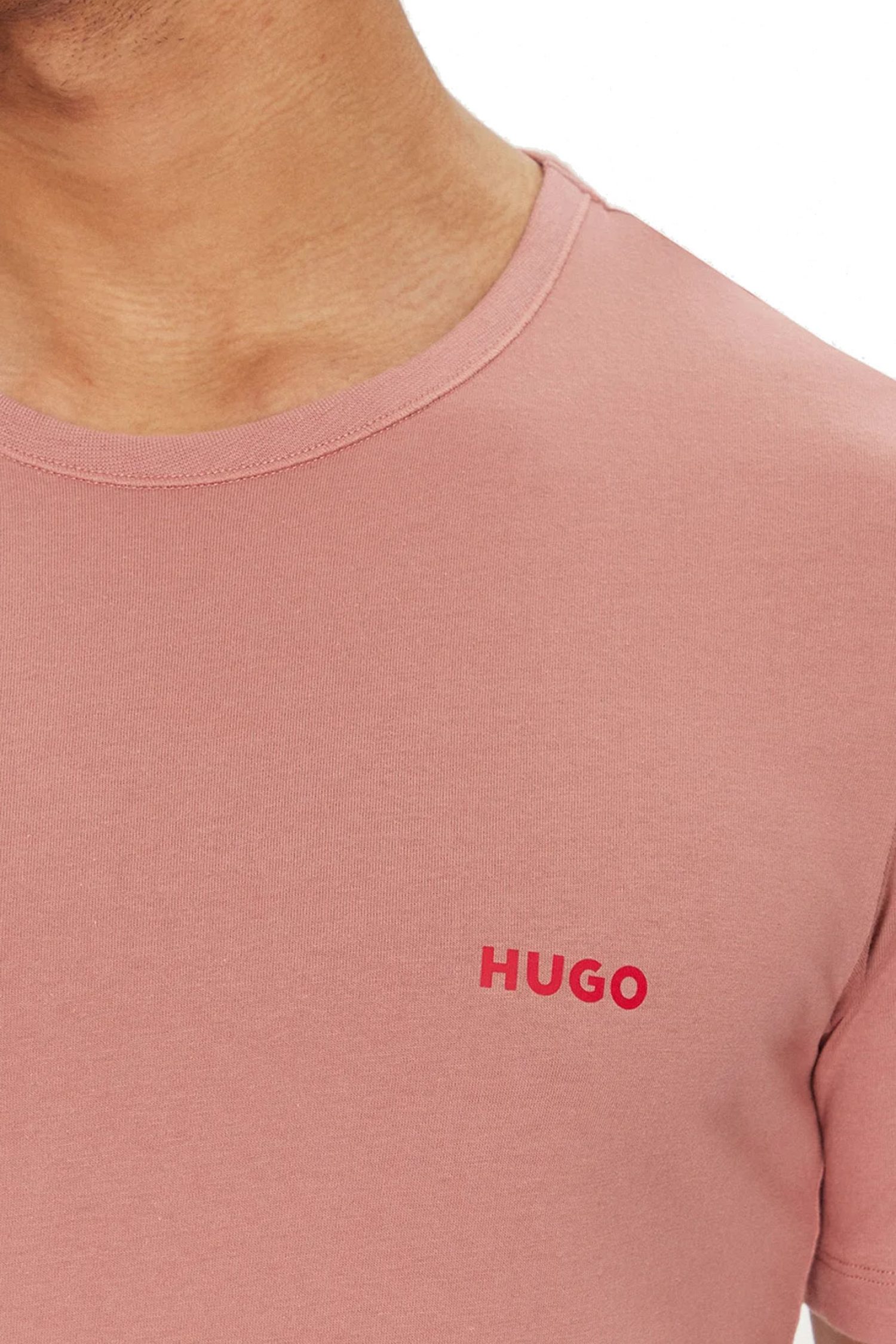 HUGO T-SHIRT ΕΣΩΡΟΥΧΑ T-SHIRT RN TRIPLET P ΛΕΥΚΟ-ΣΟΜΟΝ-ΜΑΥΡΟ