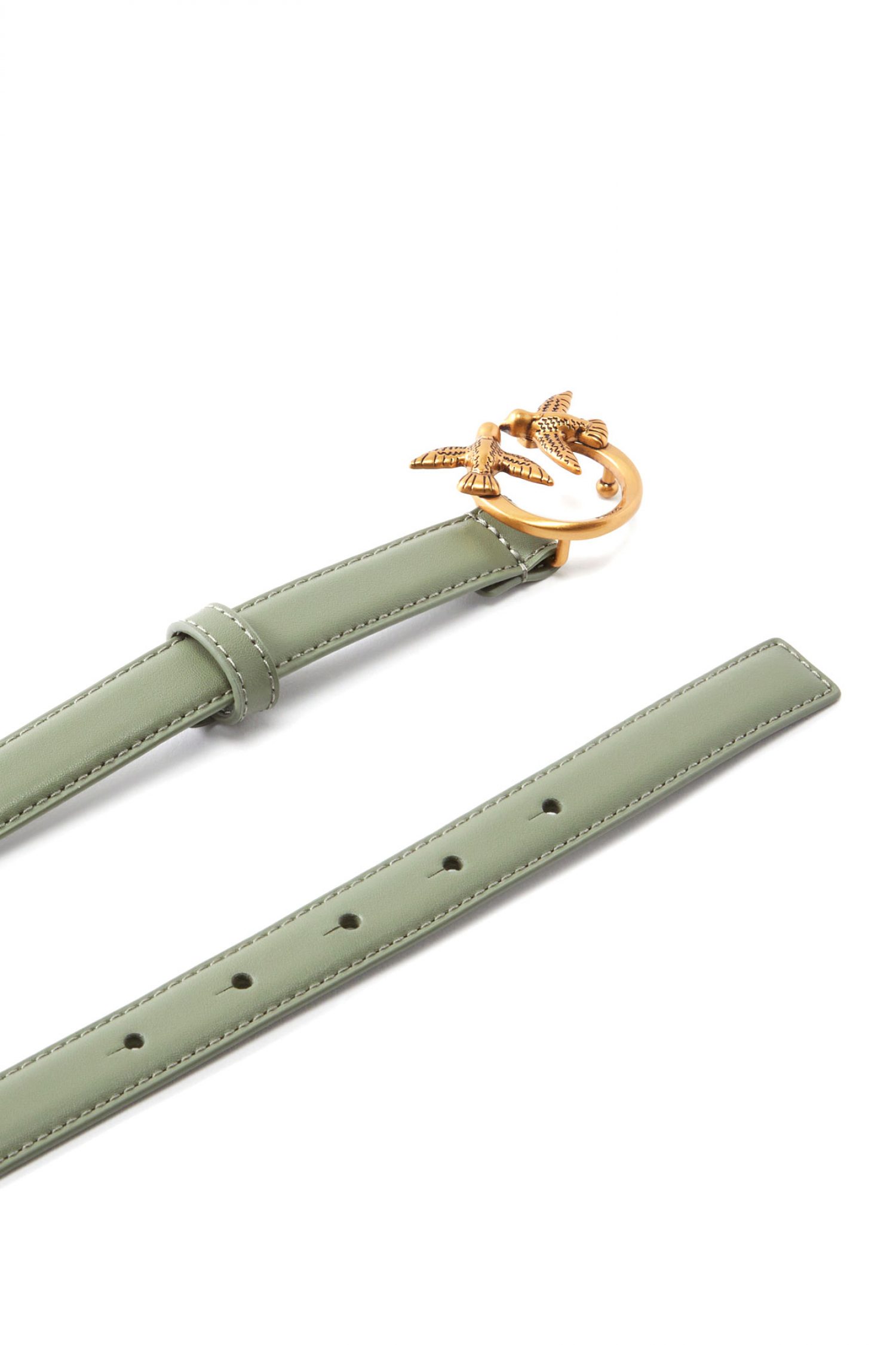 PINKO ΖΩΝΗ ΔΕΡΜΑ LOVE BERRY H2 BELT ΛΑΔΙ φωτογραφία