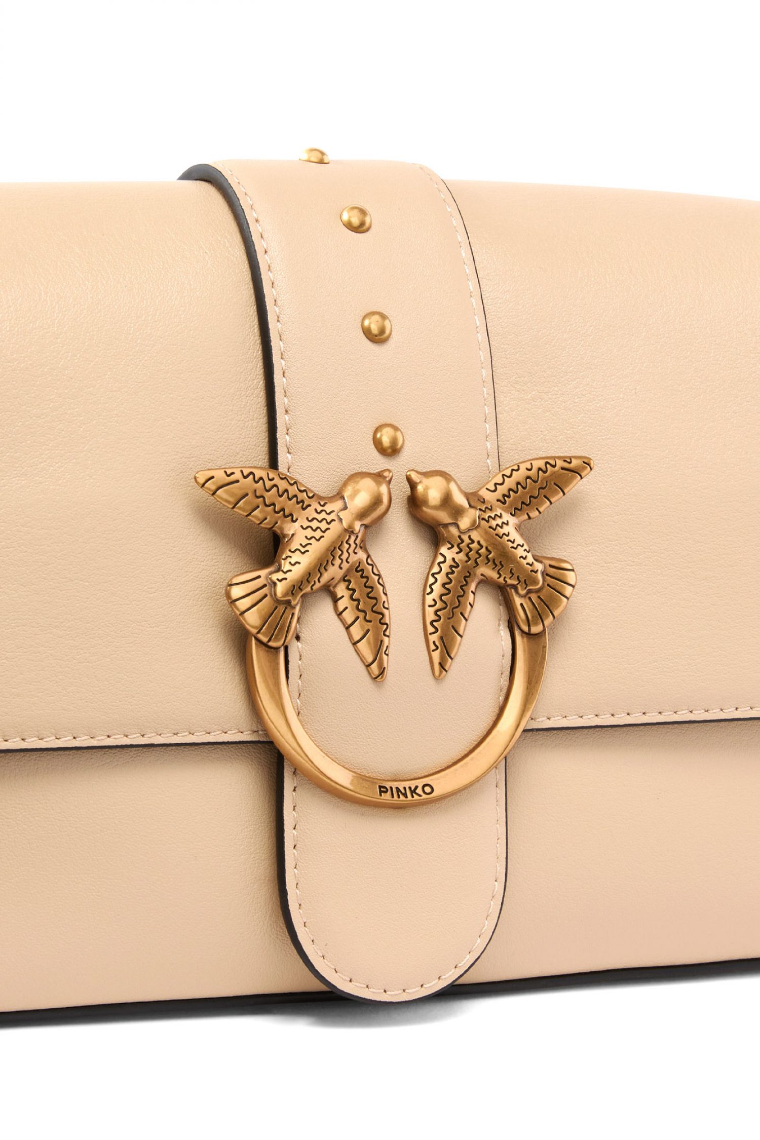 PINKO ΤΣΑΝΤΑ LOVE ONE CLASSIC SLOUCHY FL VITELLO MORBIDO ΜΠΕΖ