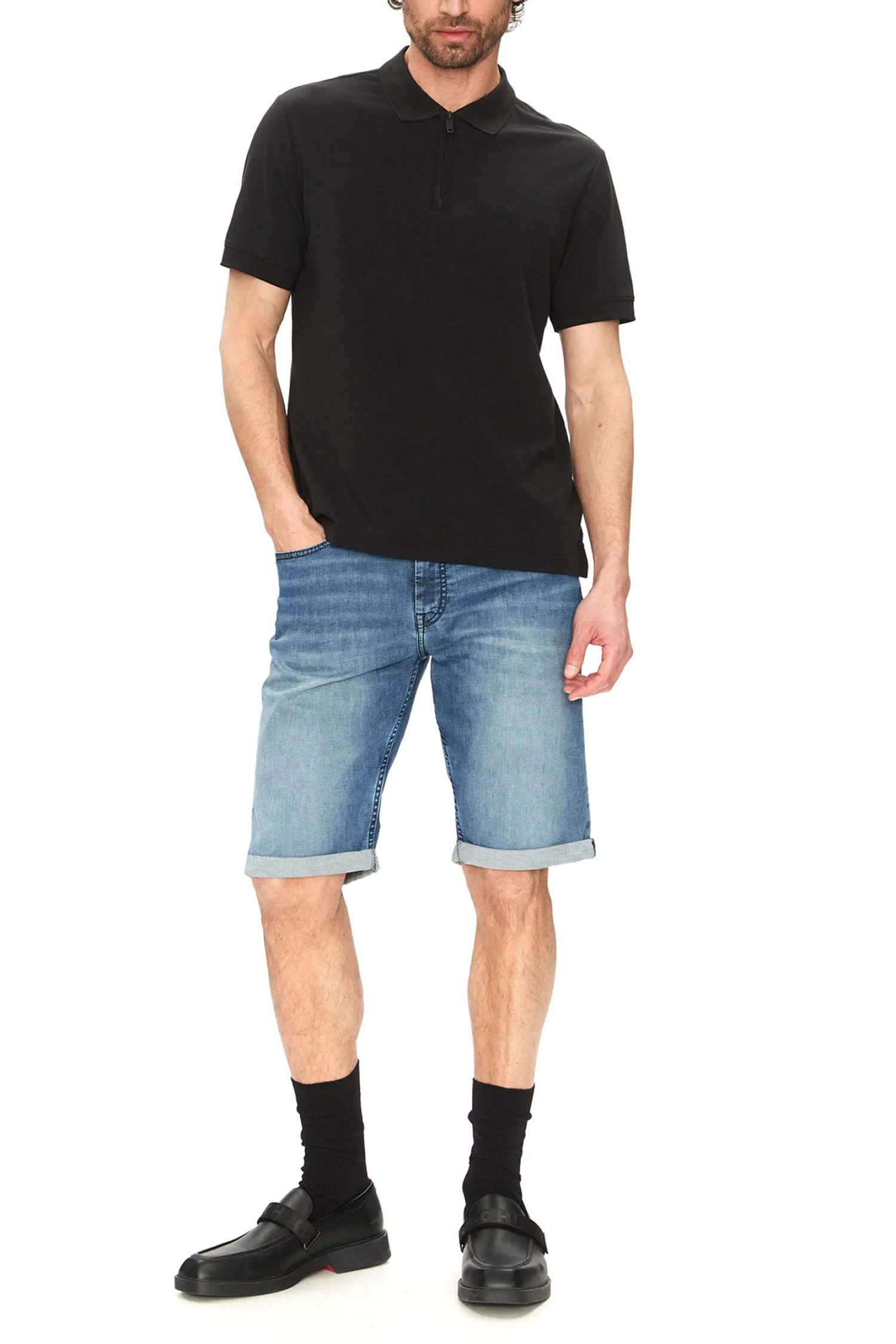 KARL LAGERFELD ΒΕΡΜΟΥΔΑ JEANS 5-POCKET ΓΑΛΑΖΙΟ φωτογραφία