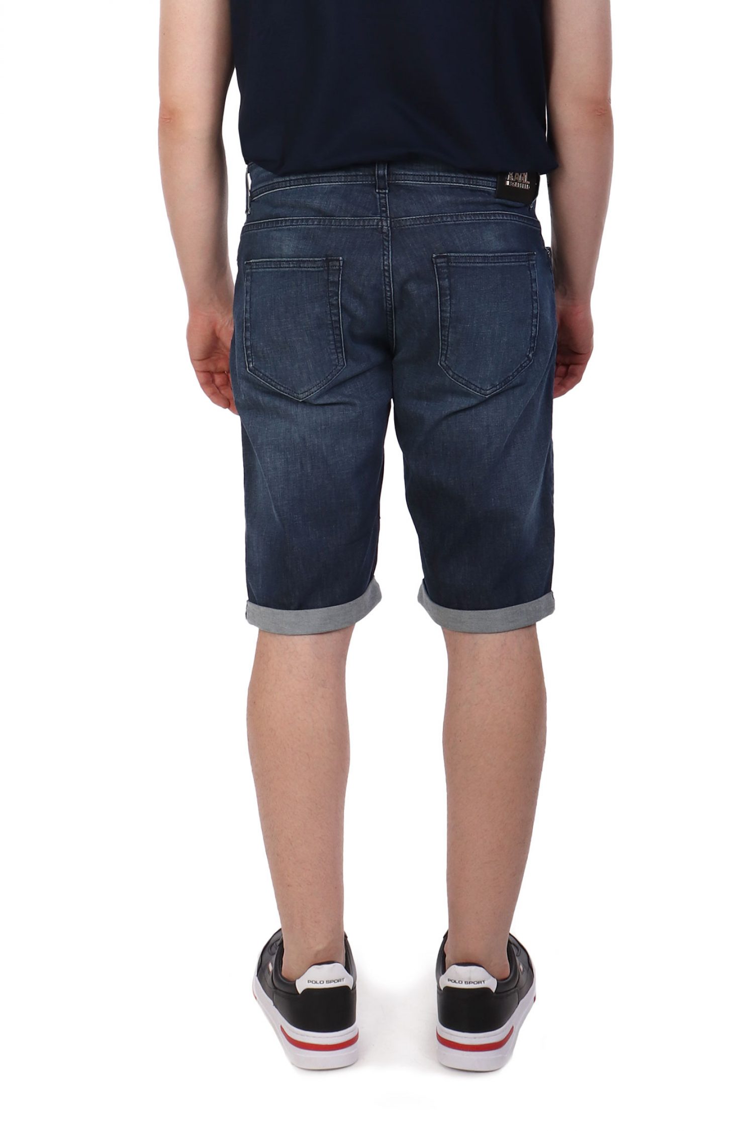 KARL LAGERFELD ΒΕΡΜΟΥΔΑ JEANS 5-POCKET ΜΠΛΕ φωτογραφία