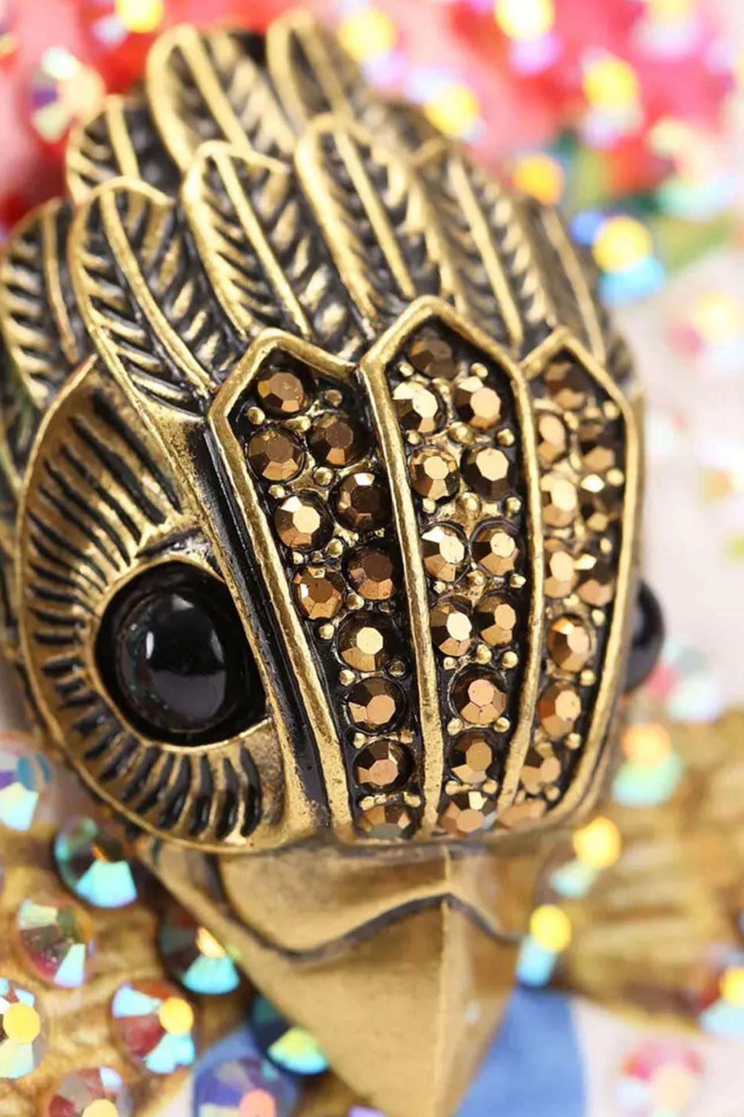 KURT GEIGER ΤΣΑΝΤΑΚΙ CROSSBODY/ΩΜΟΥ FABRIC MINI KENSINGTON ΑΛΥΣΙΔΑ ΣΤΡΑΣ LOGO ΠΟΛΥΧΡΩΜΟ