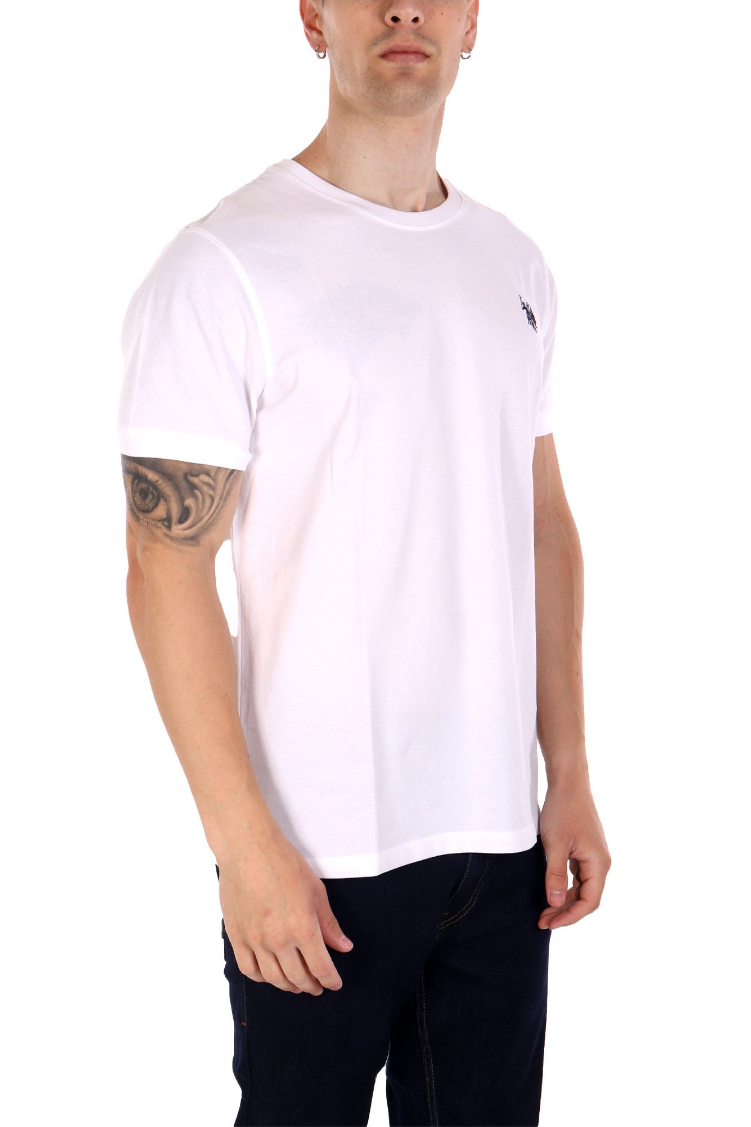 U.S. POLO ASSN. ΜΠΛΟΥΖΑ T-SHIRT ΛΕΥΚΟ ΠΙΚΕ