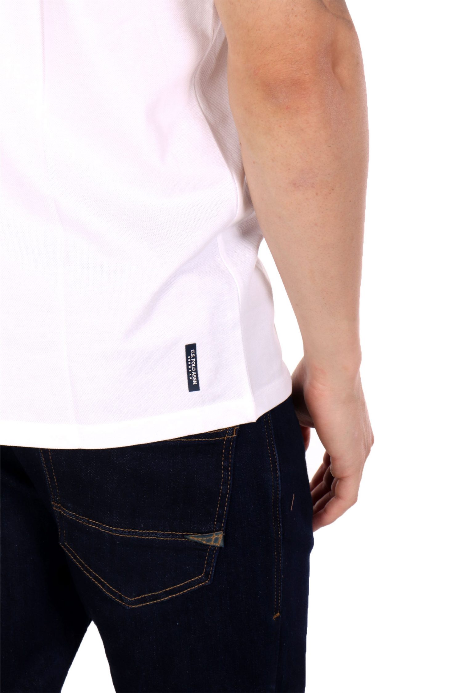 U.S. POLO ASSN. ΜΠΛΟΥΖΑ T-SHIRT ΛΕΥΚΟ ΠΙΚΕ φωτογραφία