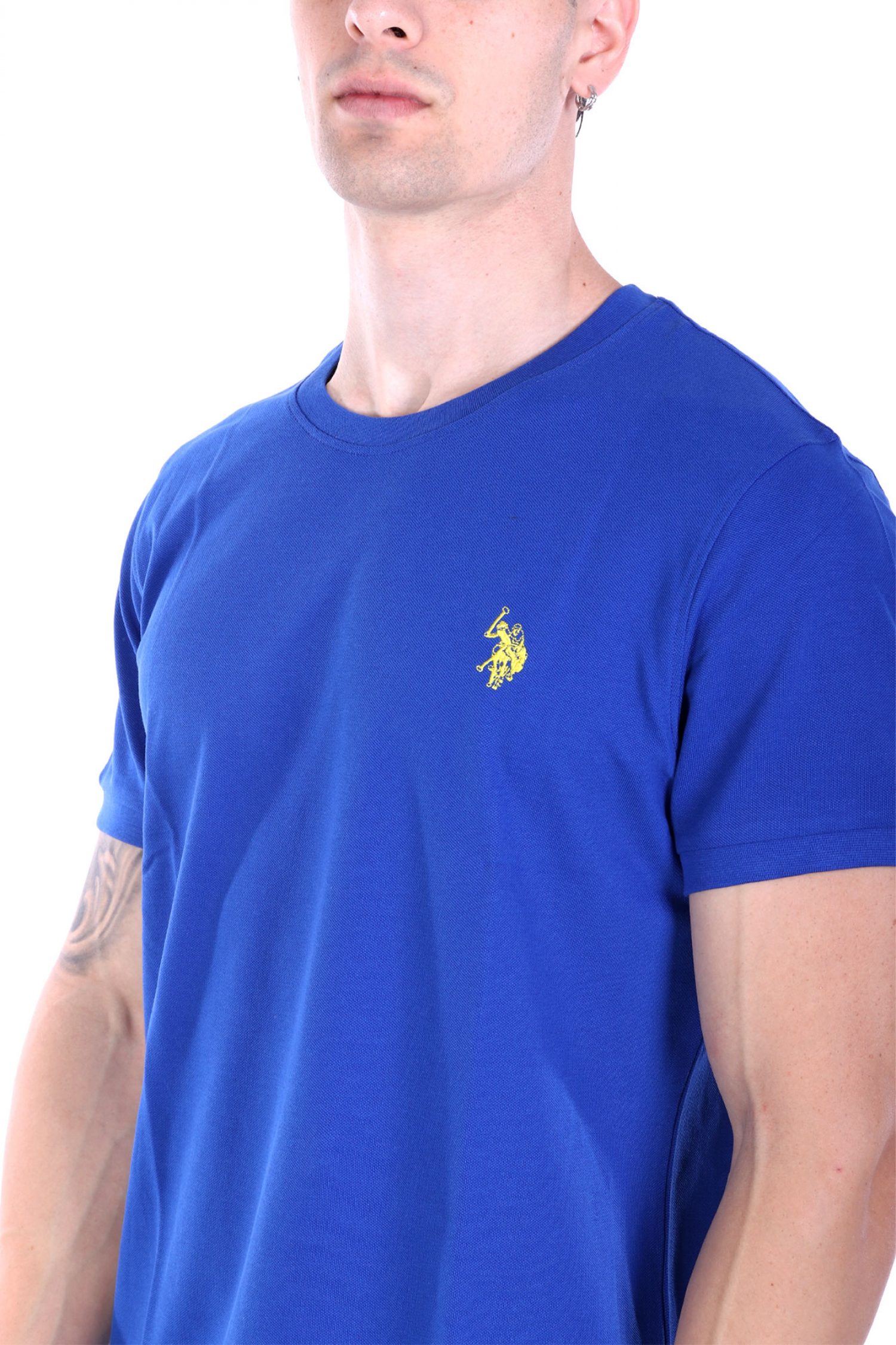 U.S. POLO ASSN. ΜΠΛΟΥΖΑ T-SHIR ΜΠΛΕ ΡΟΥΑ ΠΙΚΕ φωτογραφία