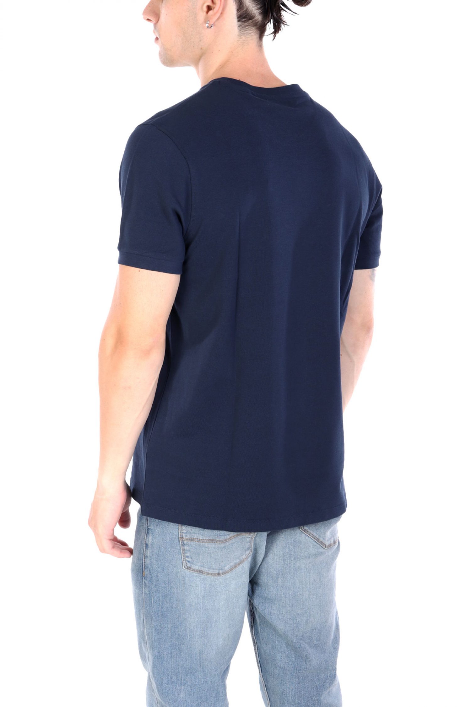 U.S. POLO ASSN. ΜΠΛΟΥΖΑ T-SHIRT ΜΠΛΕ ΠΙΚΕ