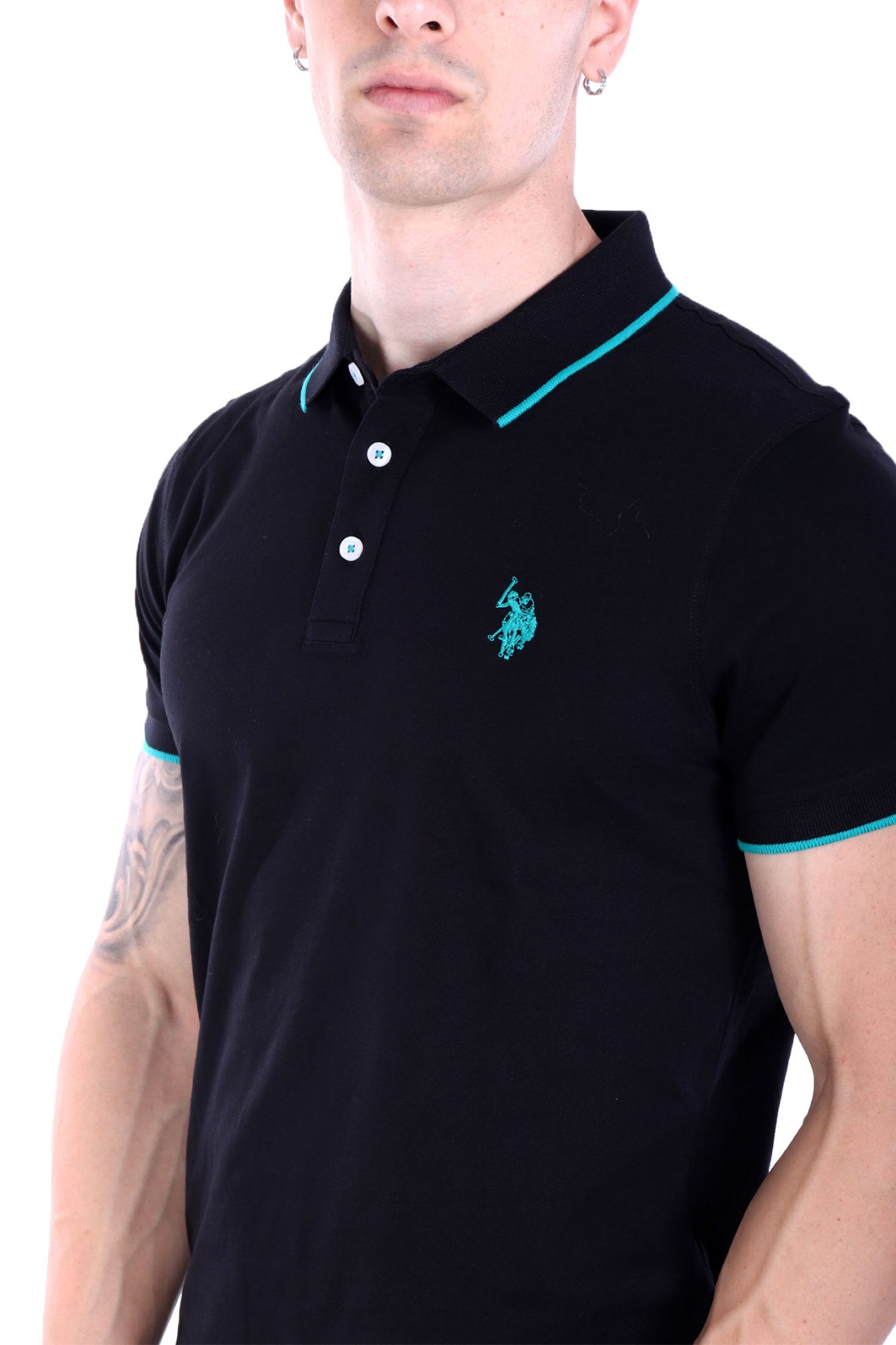 U.S. POLO ASSN. ΜΠΛΟΥΖΑ ΜΑΥΡΟ ΑΝΔΡΙΚΟ POLO