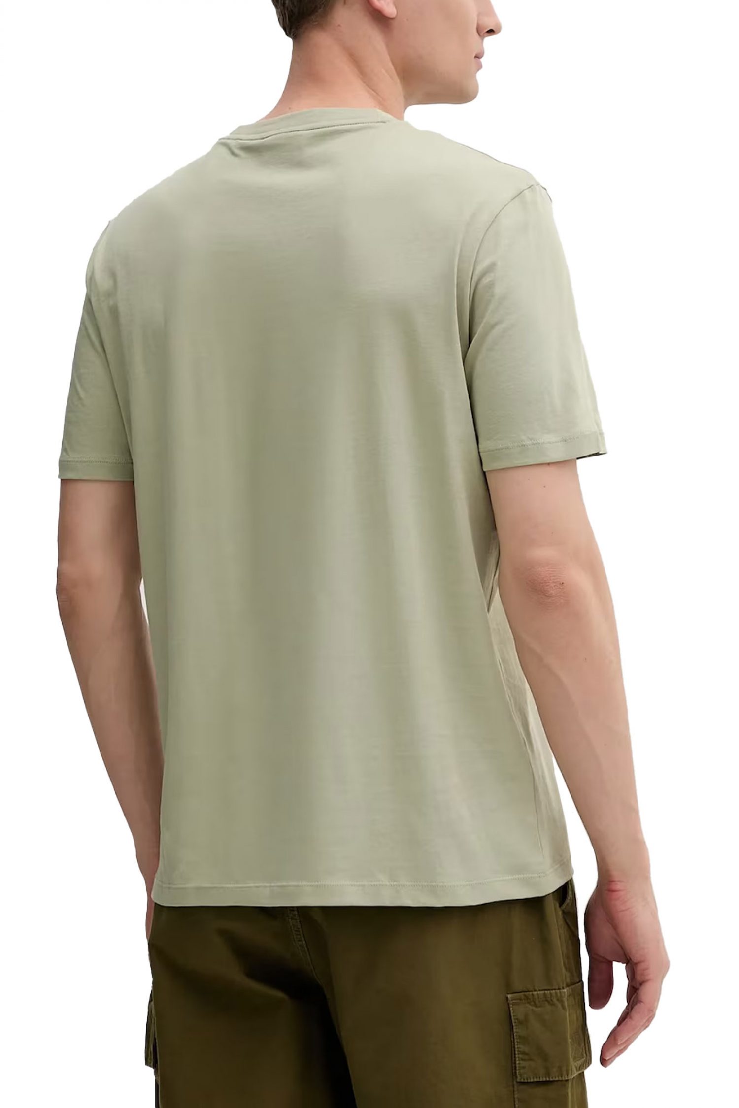 HUGO T-SHIRT DERO222 LOGO ΠΡΑΣΙΝΟ