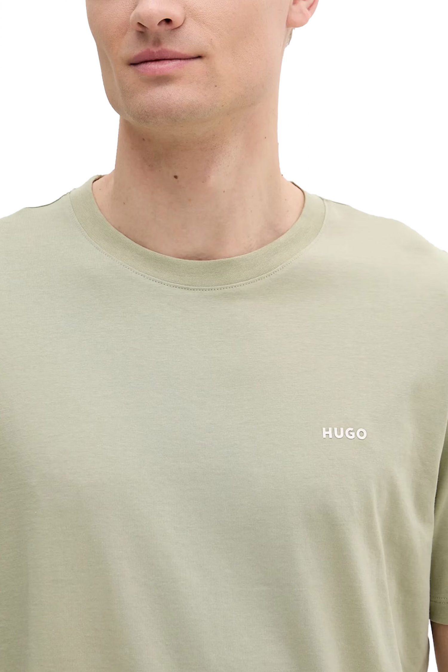 HUGO T-SHIRT DERO222 LOGO ΠΡΑΣΙΝΟ φωτογραφία