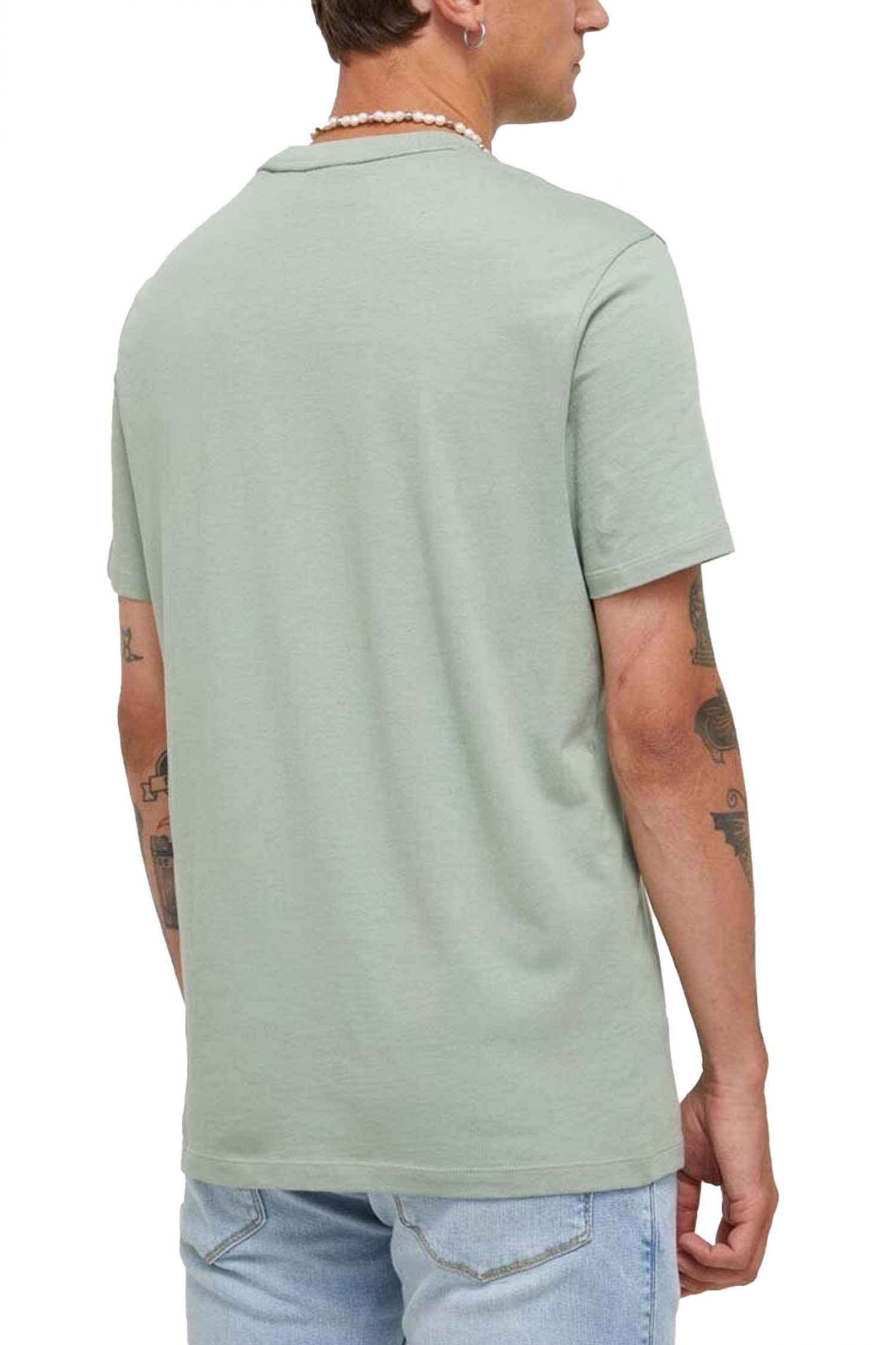 HUGO T-SHIRT DULIVIO LOGO ΑΝΟΙΧΤΟ ΠΡΑΣΙΝΟ