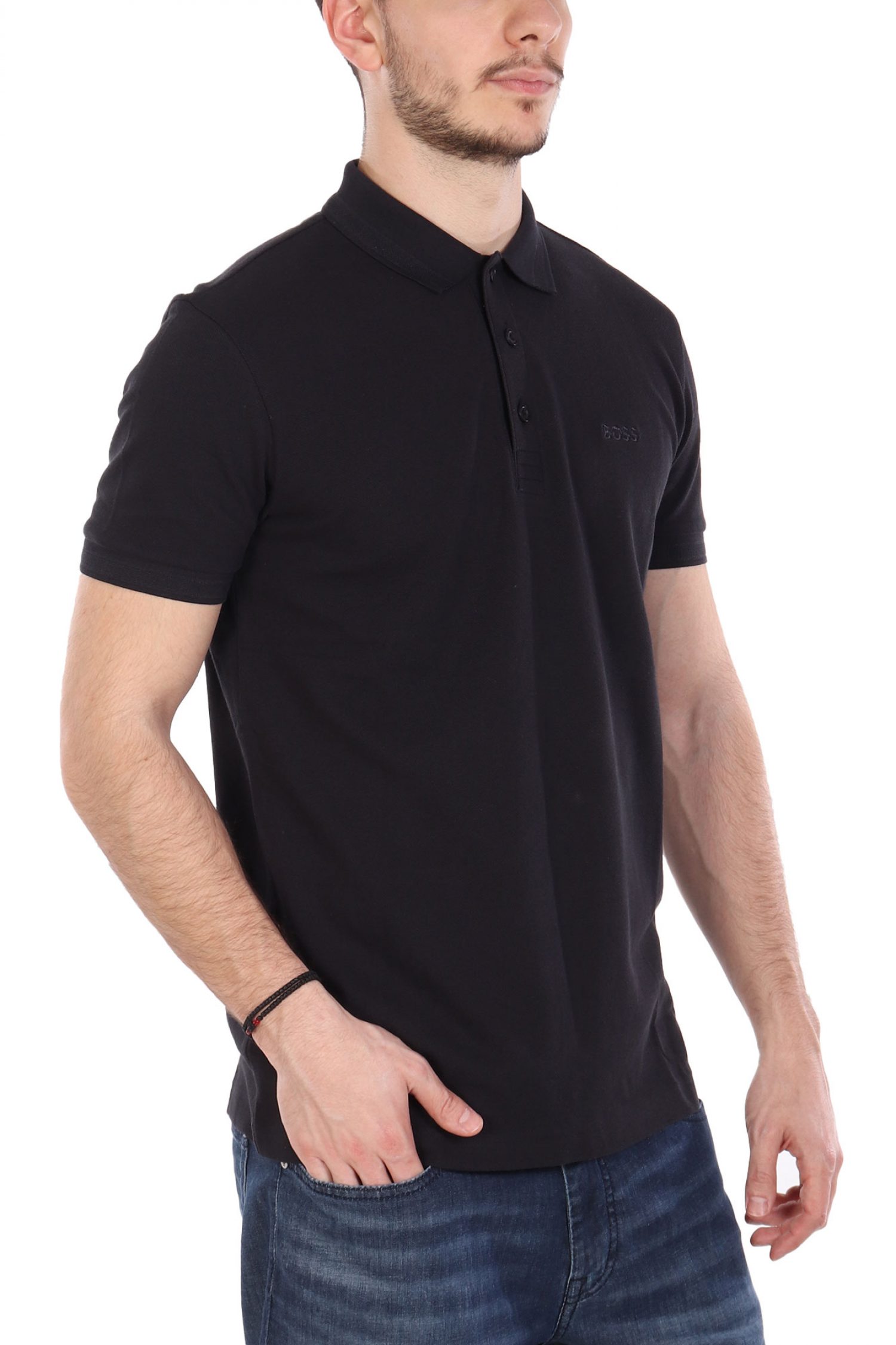 BOSS ATHLEISURE POLO REGULAR FIT PADDY ΣΚΟΥΡΟ ΜΠΛΕ φωτογραφία