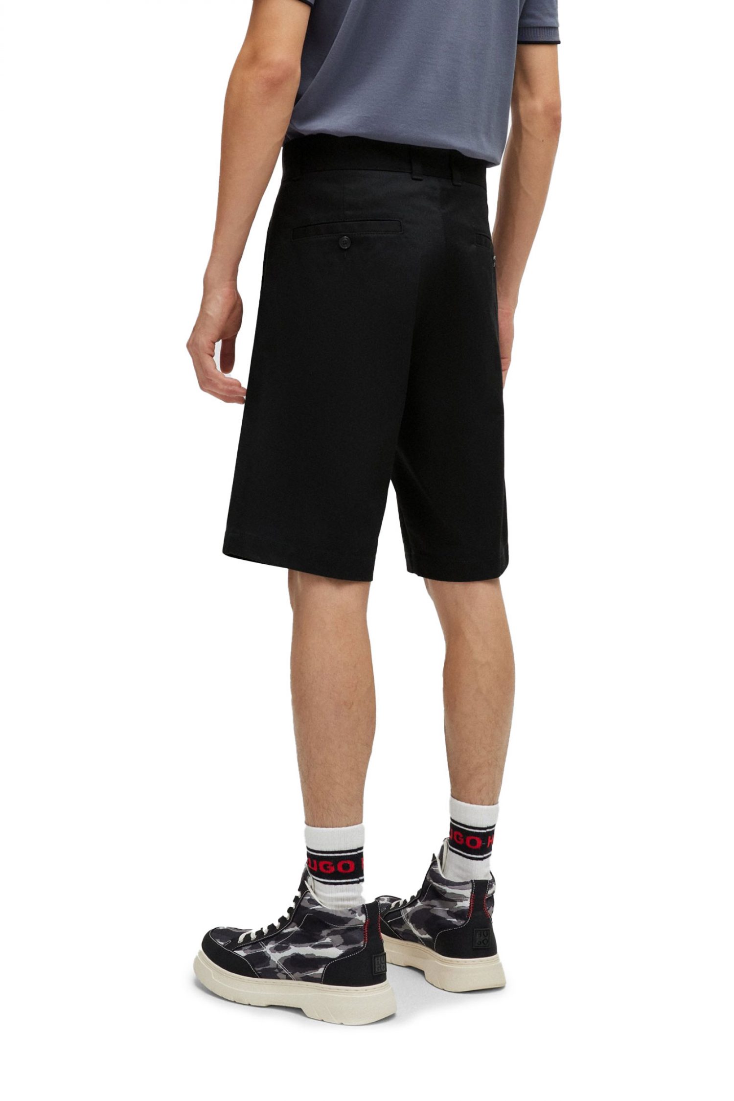 HUGO ΒΕΡΜΟΥΔΑ CHINO DARIK241 ΜΑΥΡΟ φωτογραφία