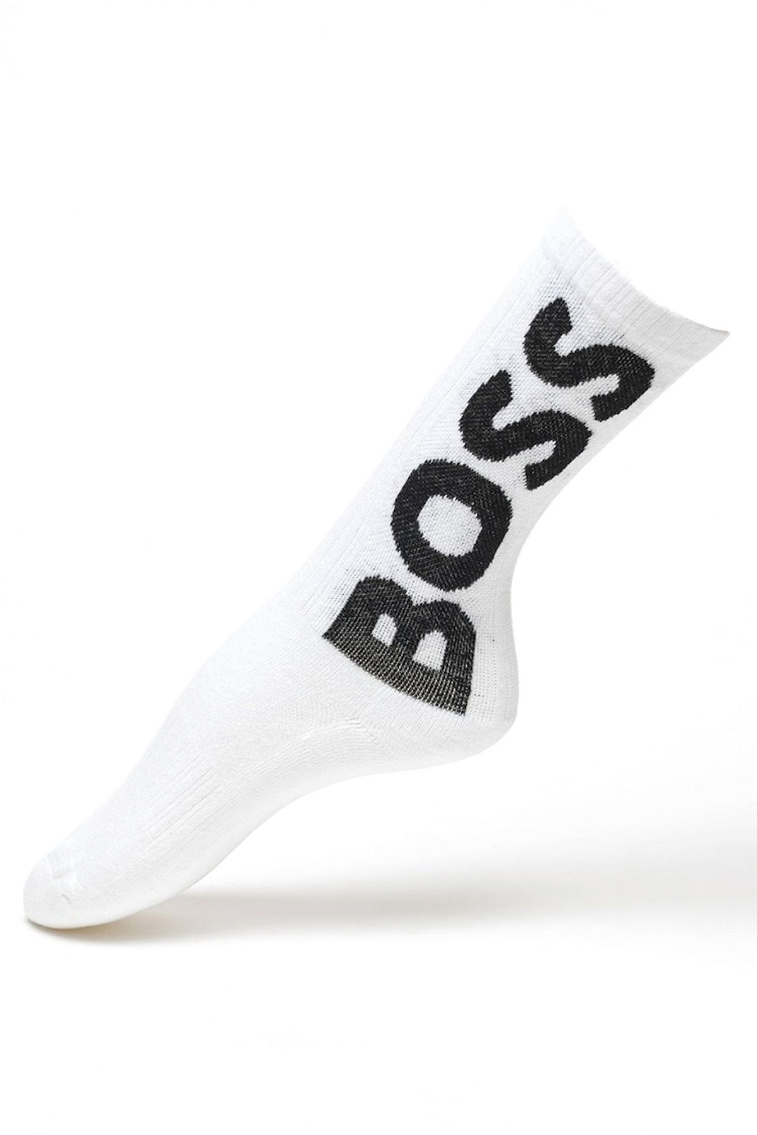 BOSS ΚΑΛΤΣΕΣ 3P QS LOGO CC ΜΑΥΡΟ-ΛΕΥΚΟ