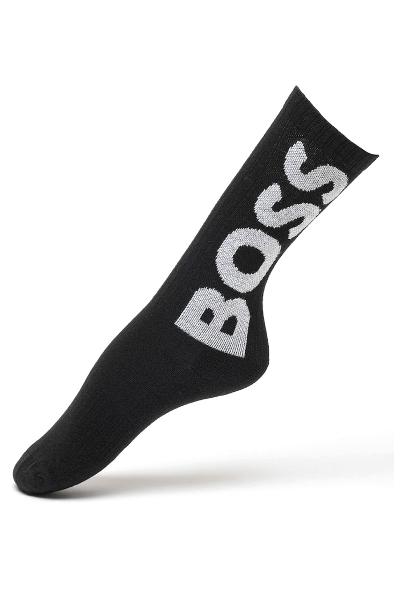 BOSS ΚΑΛΤΣΕΣ 3P QS LOGO CC ΜΑΥΡΟ-ΛΕΥΚΟ