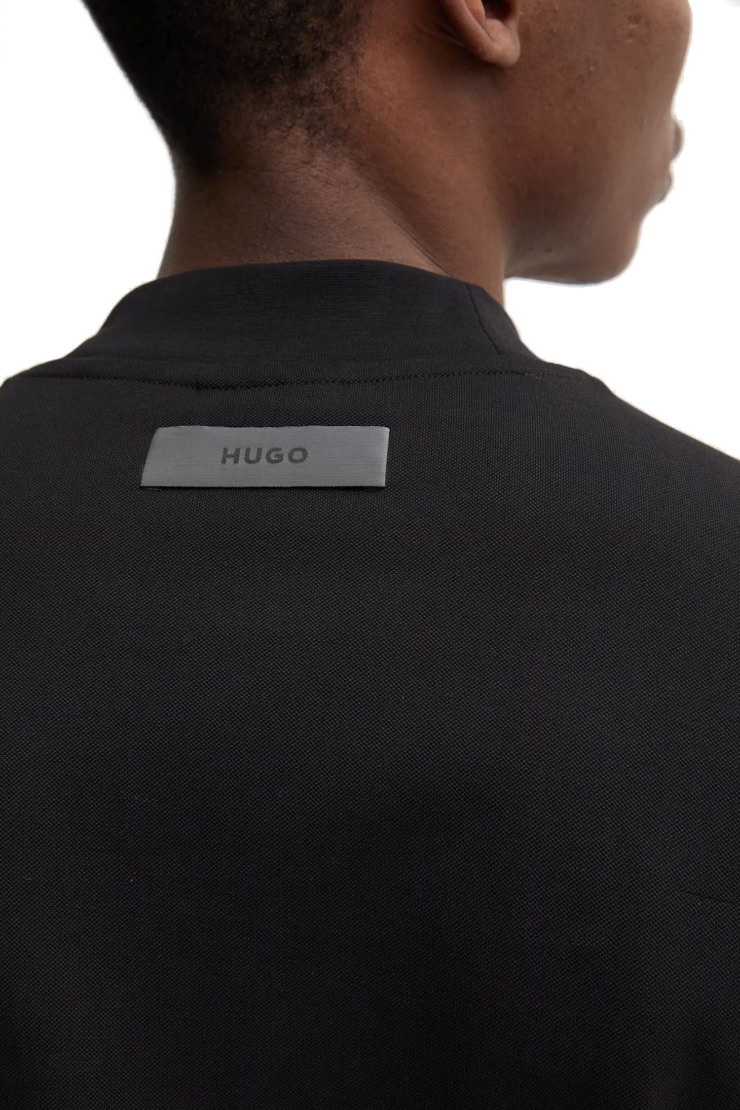HUGO T-SHIRT DIMERSOLO SLIM FIT ΜΑΥΡΟ φωτογραφία