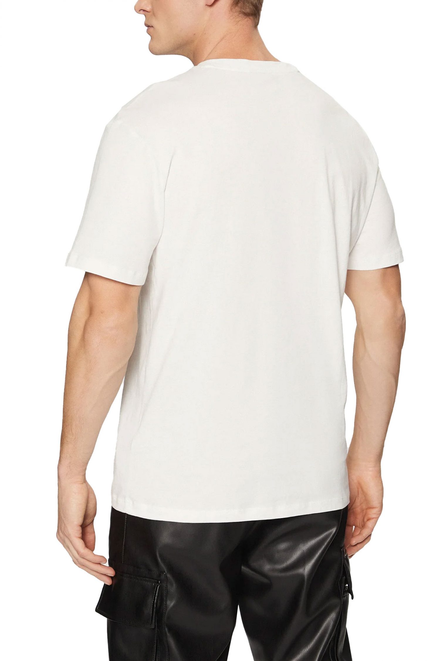 HUGO T-SHIRT DOSTALGI LOGO ΛΕΥΚΟ