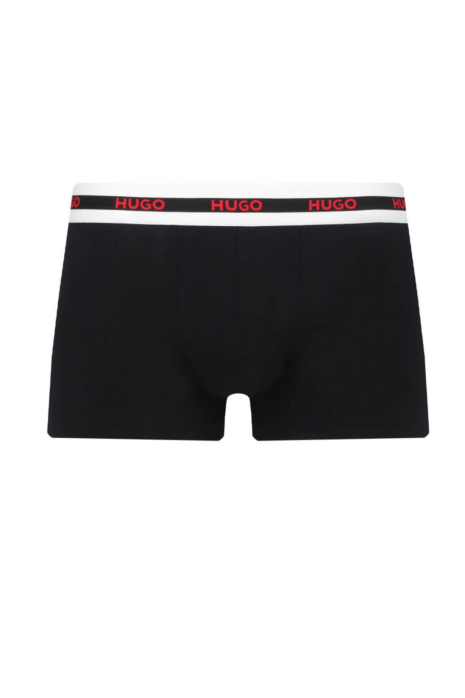 HUGO ΕΣΩΡΟΥΧΑ TRUNK TRIPLET PLANET COTTON STRETCH LOGO ΜΑΥΡΟ