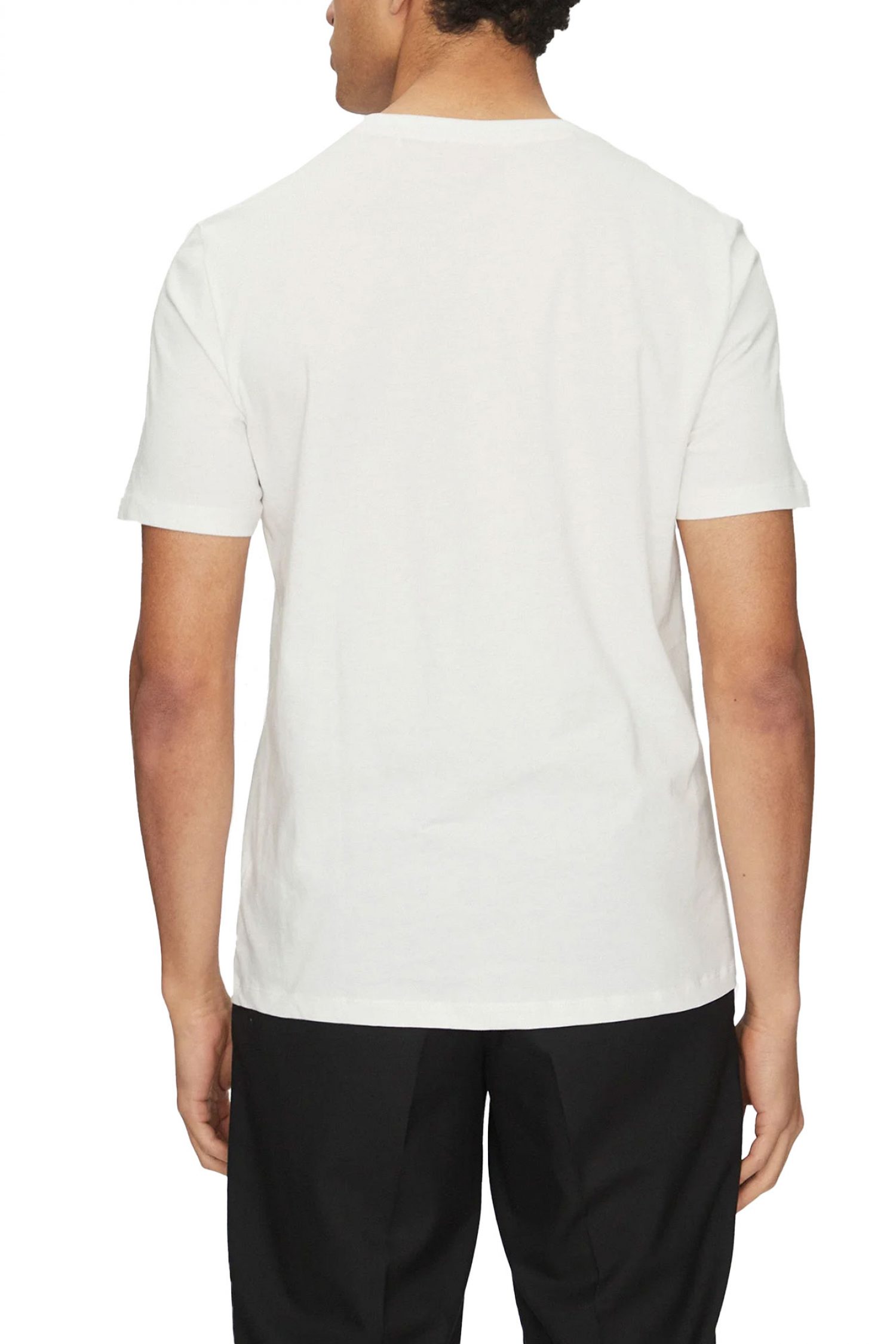 HUGO T-SHIRT DISCHACH LOGO ΛΕΥΚΟ