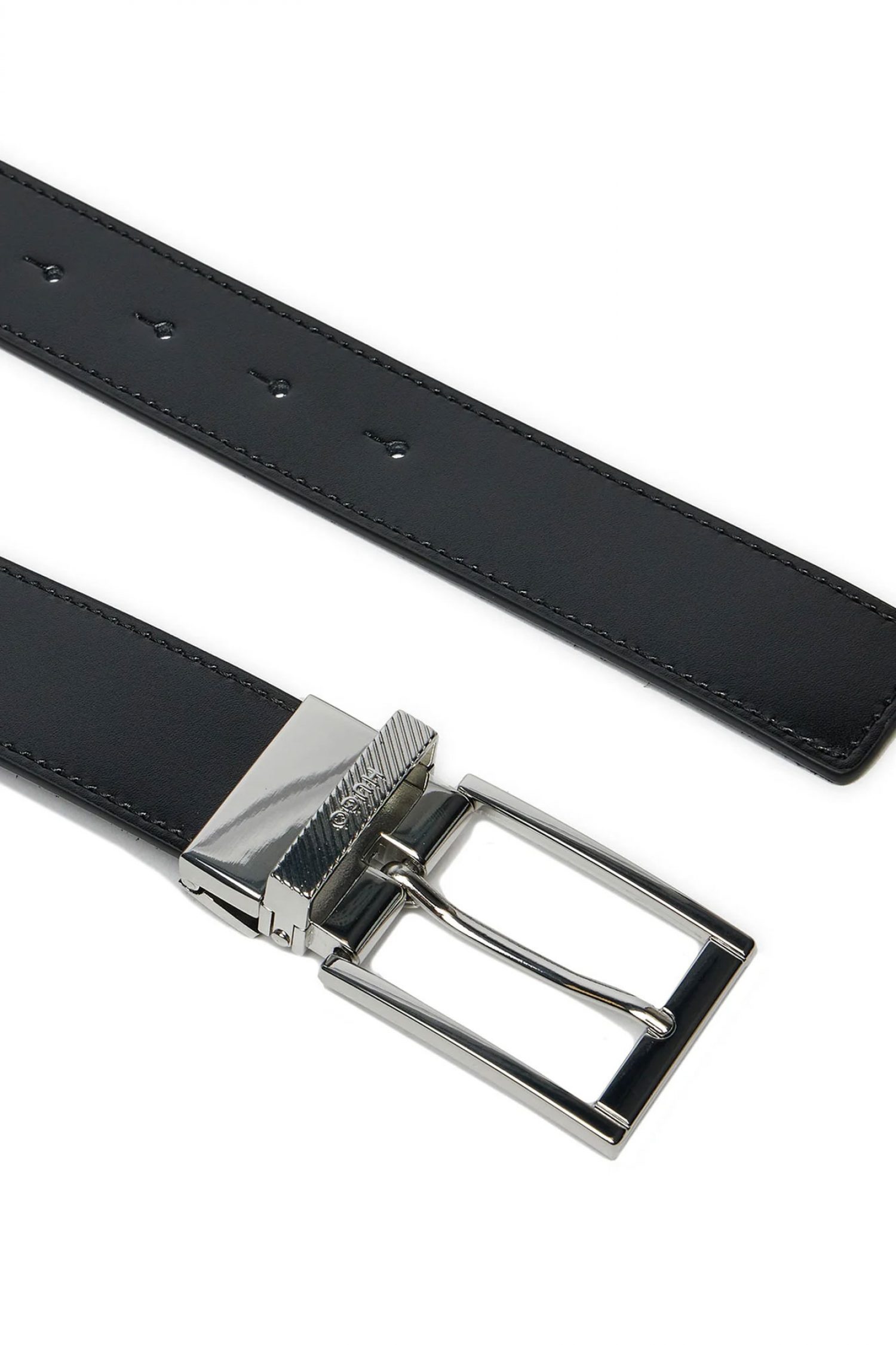 HUGO ΖΩΝΗ GARRICK_GB35_PSD GIFT BOX BELT ΜΑΥΡΟ φωτογραφία