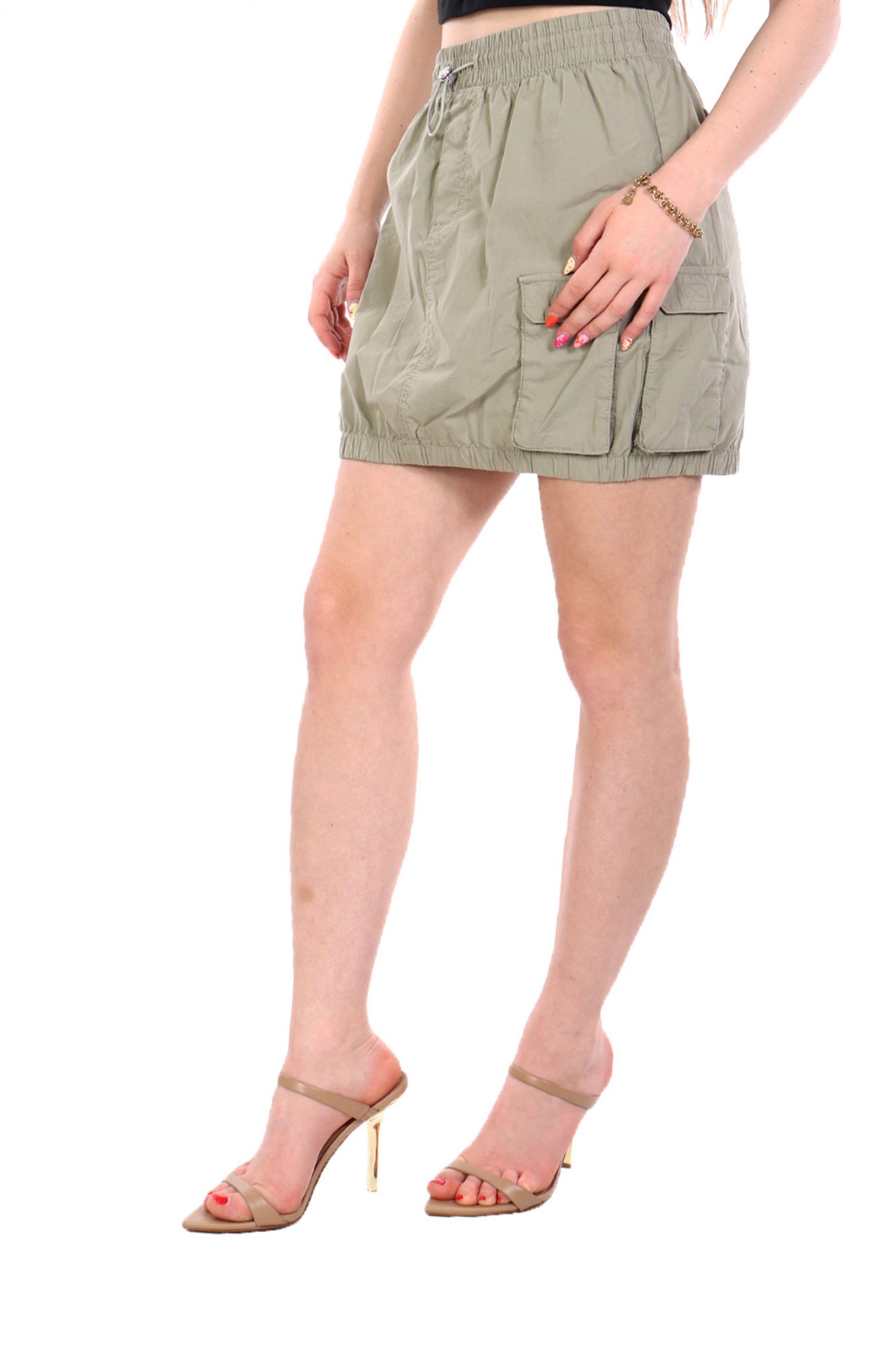 HUGO BLUE ΦΟΥΣΤΑ MINI REFINO-1-D_B ΛΑΣΤΙΧΟ ΜΕ ΤΣΕΠΕΣ ΧΑΚΙ φωτογραφία