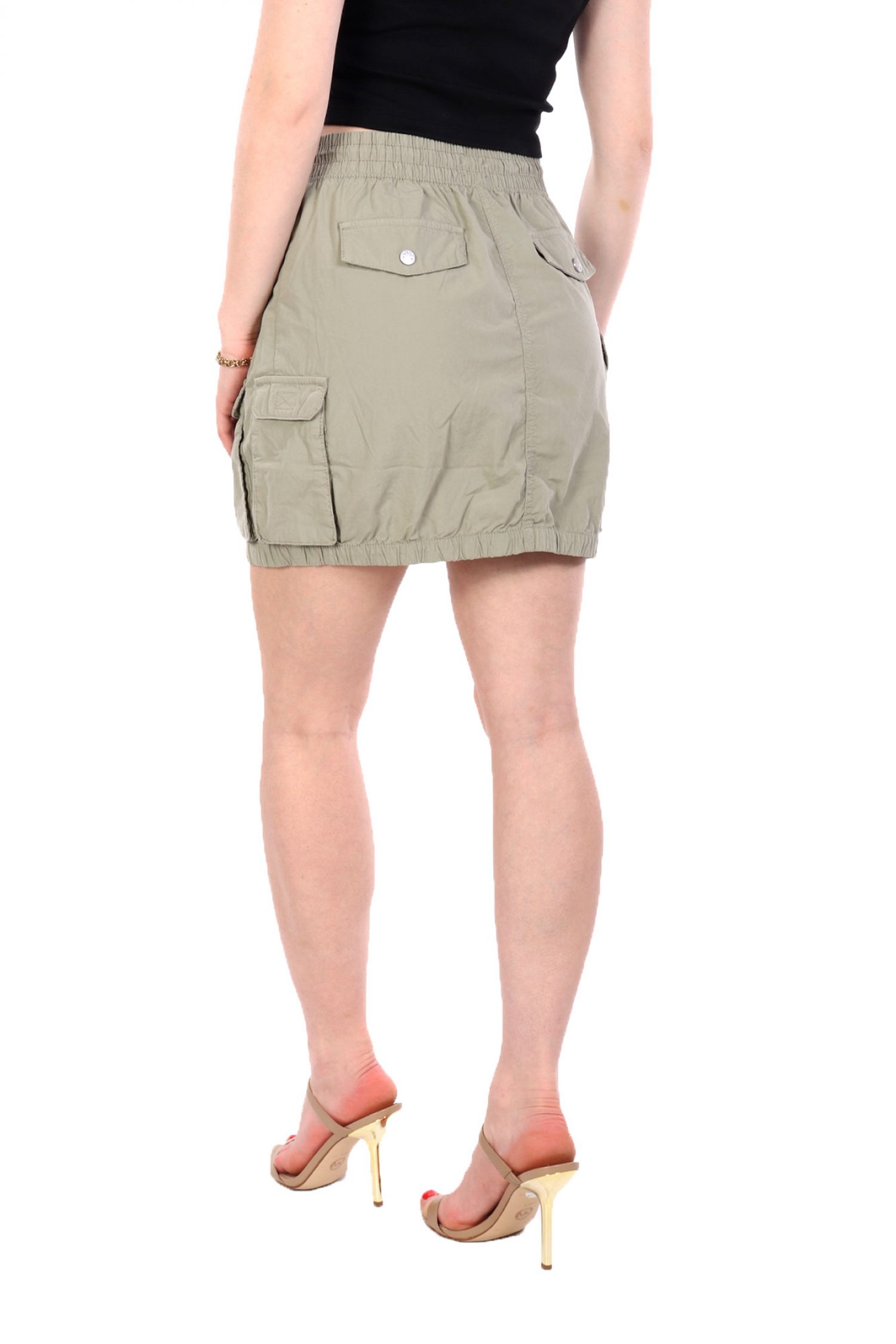 HUGO BLUE ΦΟΥΣΤΑ MINI REFINO-1-D_B ΛΑΣΤΙΧΟ ΜΕ ΤΣΕΠΕΣ ΧΑΚΙ φωτογραφία