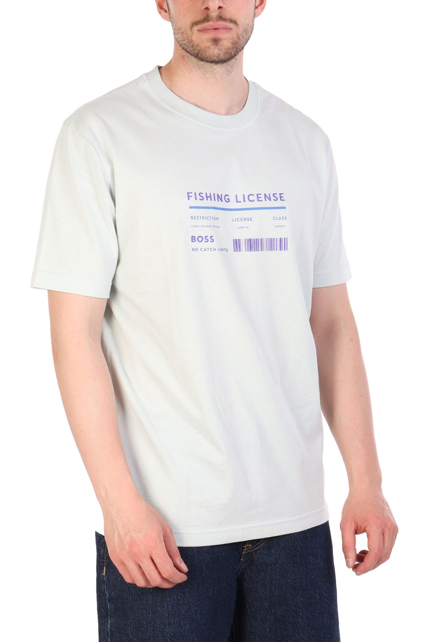 BOSS CASUAL T-SHIRT TE_ATACAMA ΜΕΝΤΑ