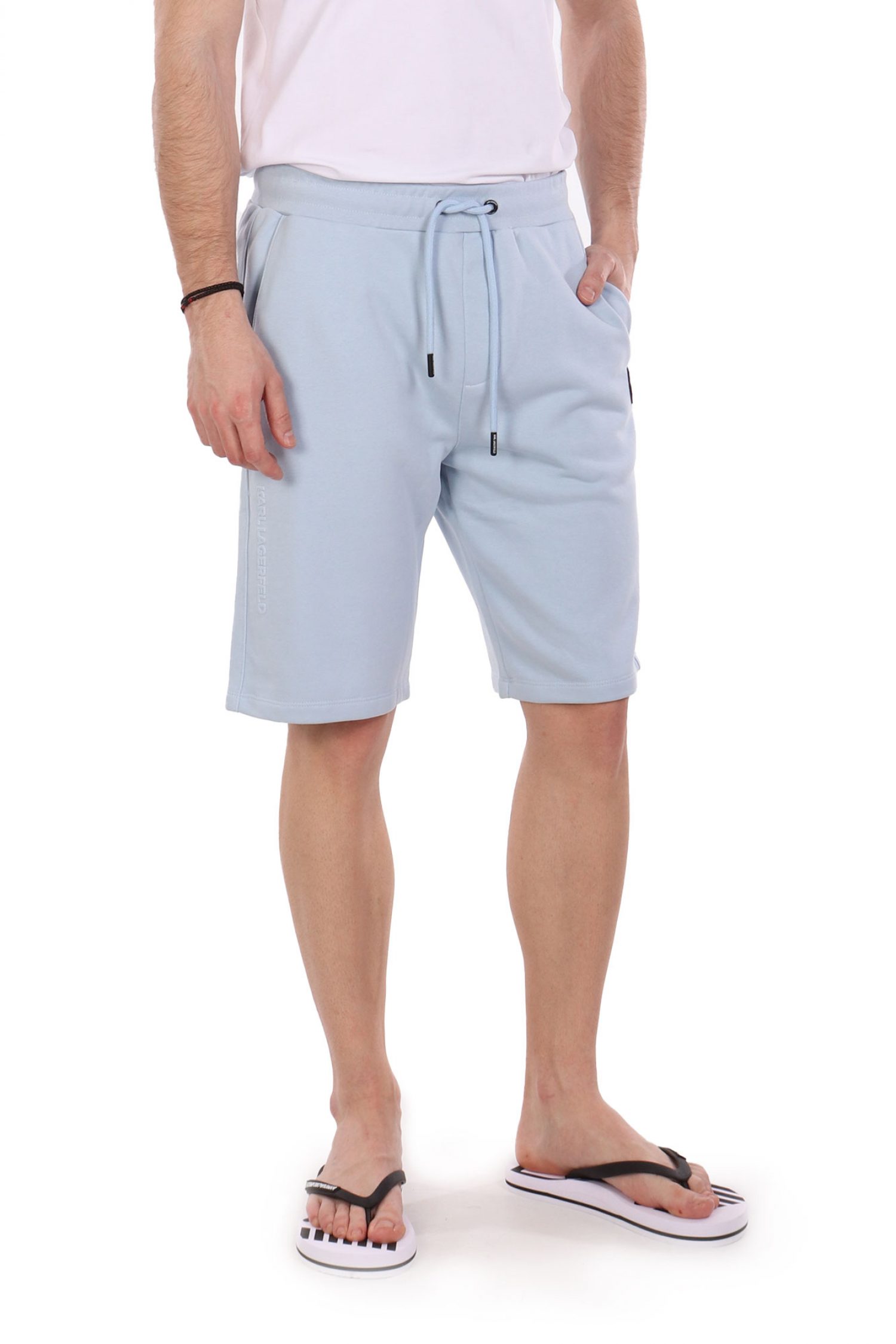 KARL LAGERFELD ΒΕΡΜΟΥΔΑ ΦΟΥΤΕΡ LOGO ΣΙΕΛ φωτογραφία