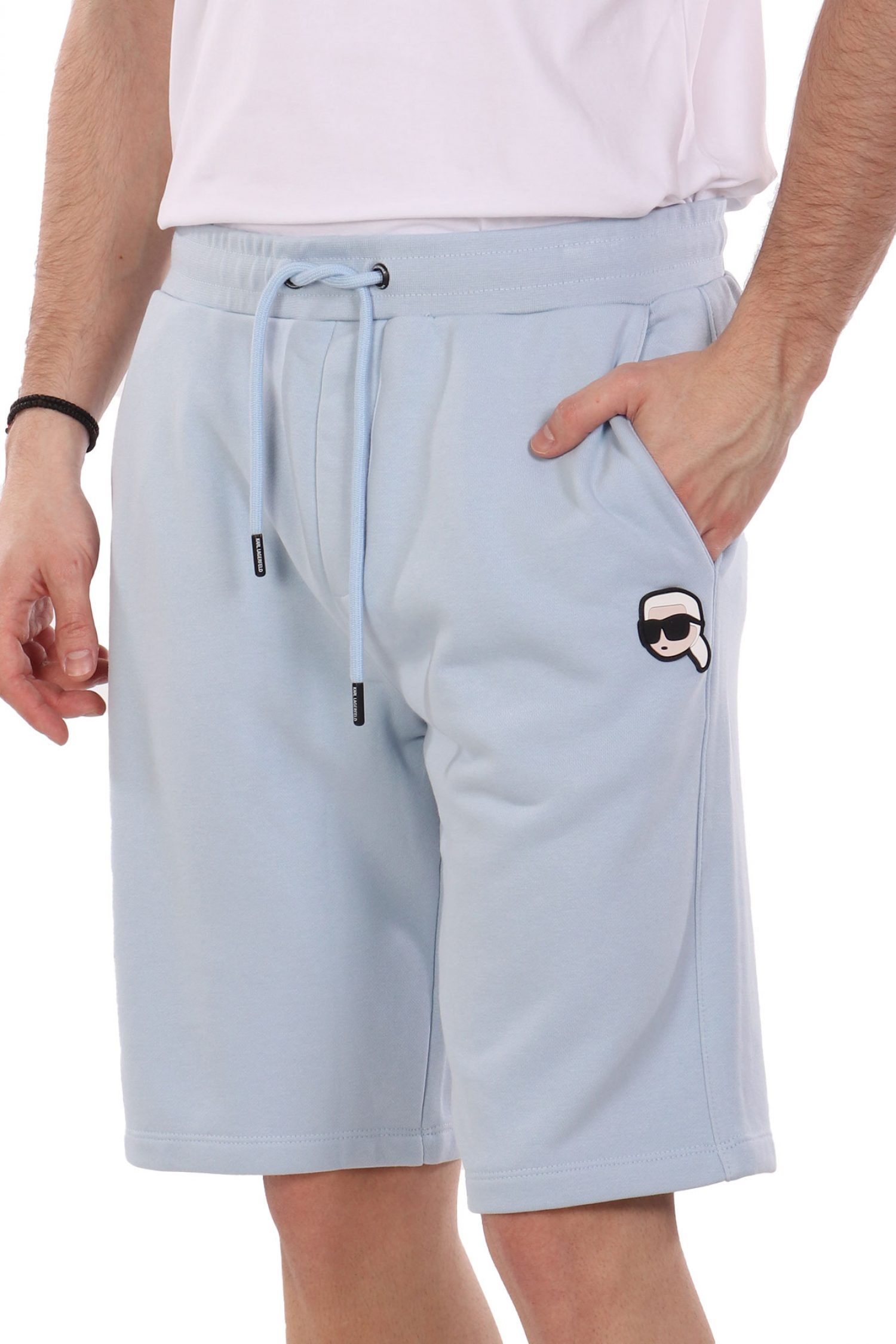 KARL LAGERFELD ΒΕΡΜΟΥΔΑ ΦΟΥΤΕΡ LOGO ΣΙΕΛ φωτογραφία