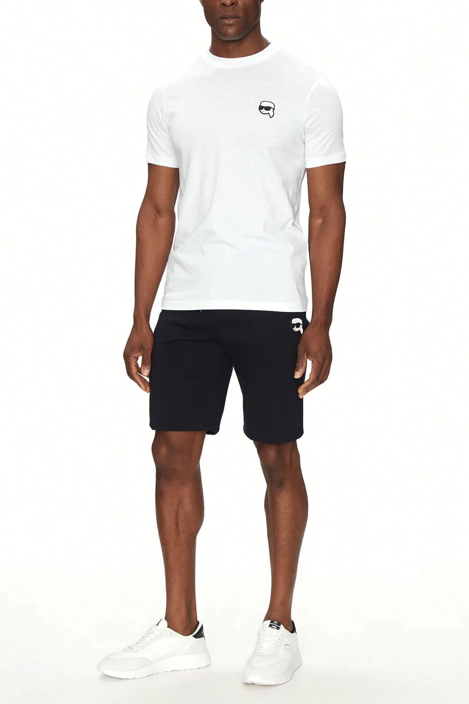 KARL LAGERFELD ΒΕΡΜΟΥΔΑ ΦΟΥΤΕΡ LOGO ΜΠΛΕ φωτογραφία