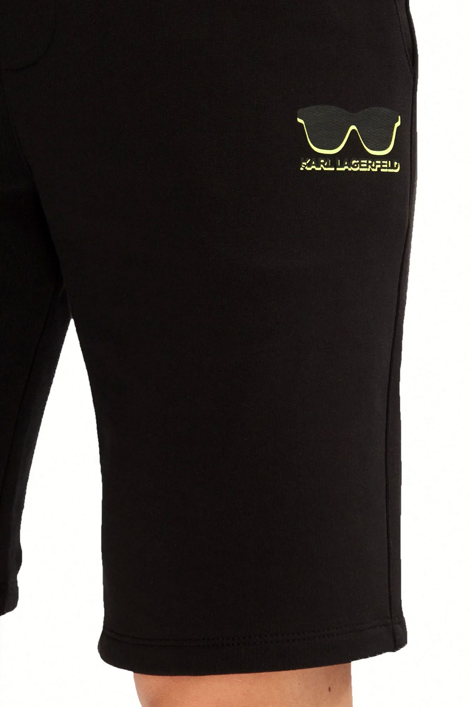 KARL LAGERFELD ΒΕΡΜΟΥΔΑ ΦΟΥΤΕΡ LOGO ΜΑΥΡΟ-ΚΙΤΡΙΝΟ φωτογραφία