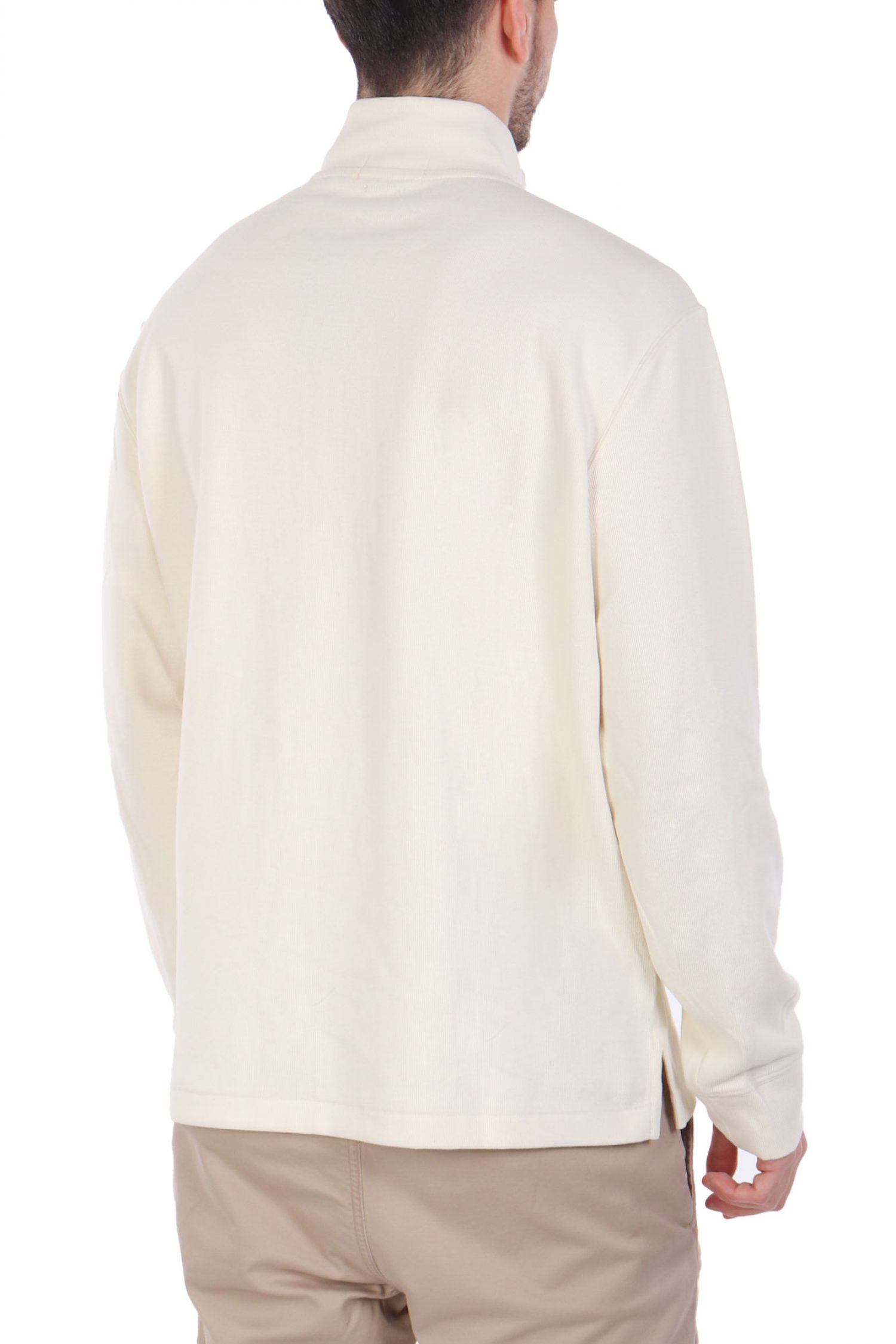 RALPH LAUREN ΠΛΕΚΤΟ HALFZIP LOGO ΕΚΡΟΥ φωτογραφία