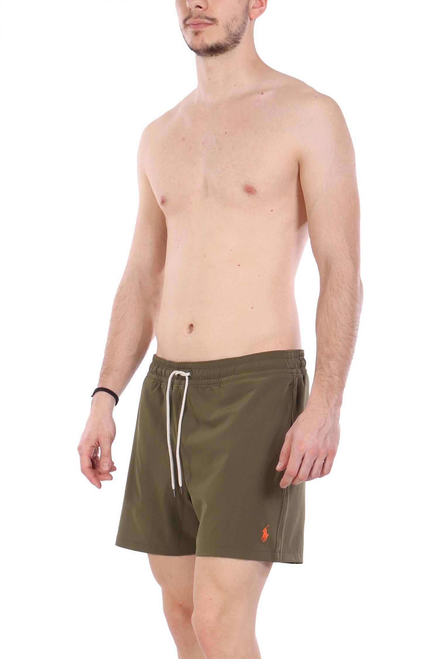 RALPH LAUREN ΜΑΓΙΩ SHORT M CLASSICS TRAVELER LOGO ΧΑΚΙ