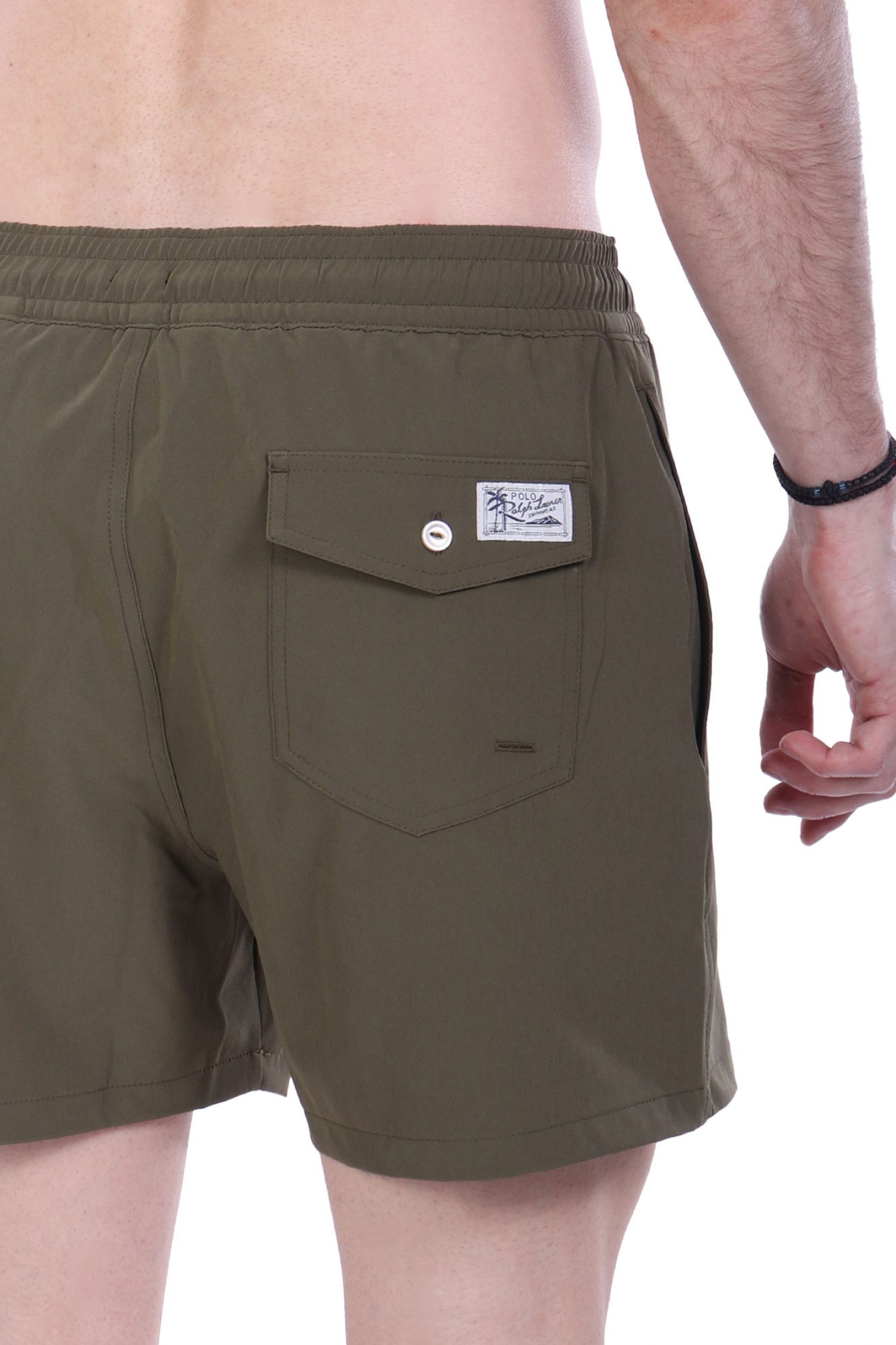 RALPH LAUREN ΜΑΓΙΩ SHORT M CLASSICS TRAVELER LOGO ΧΑΚΙ