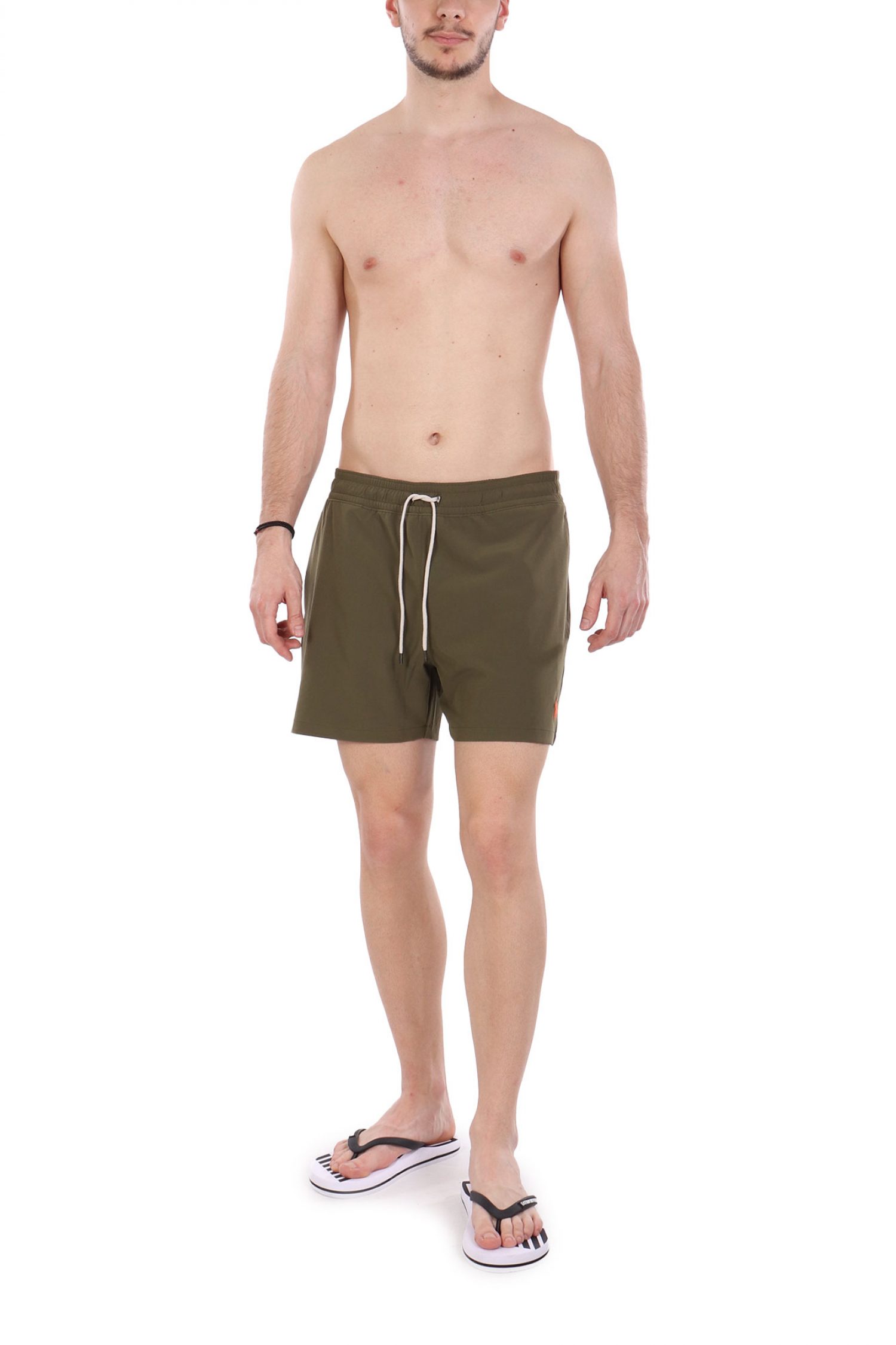 RALPH LAUREN ΜΑΓΙΩ SHORT M CLASSICS TRAVELER LOGO ΧΑΚΙ