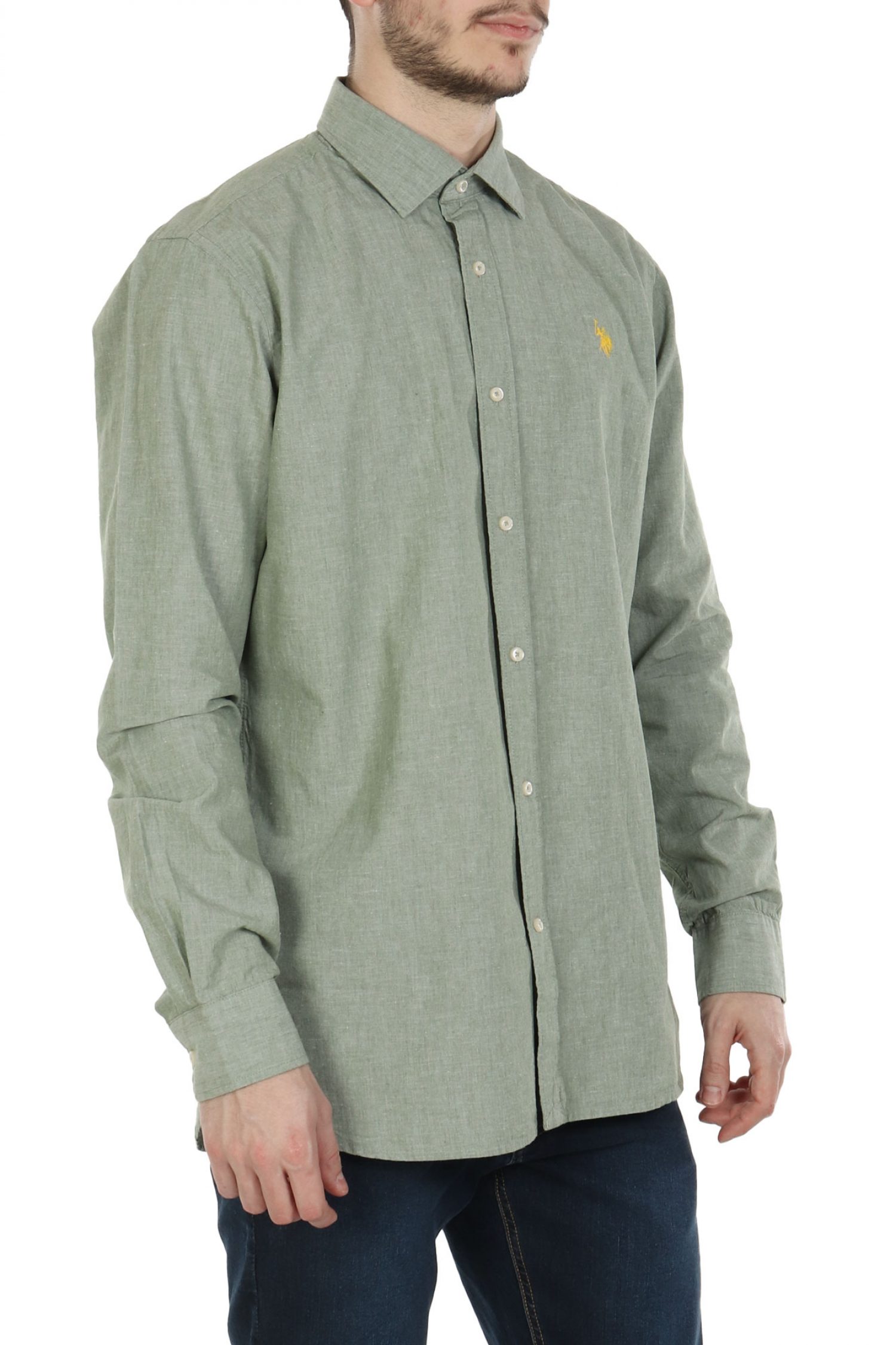 U.S.POLO ASSN ΠΟΥΚΑΜΙΣΟ REGULAR FIT ΜΕΝΤΑ