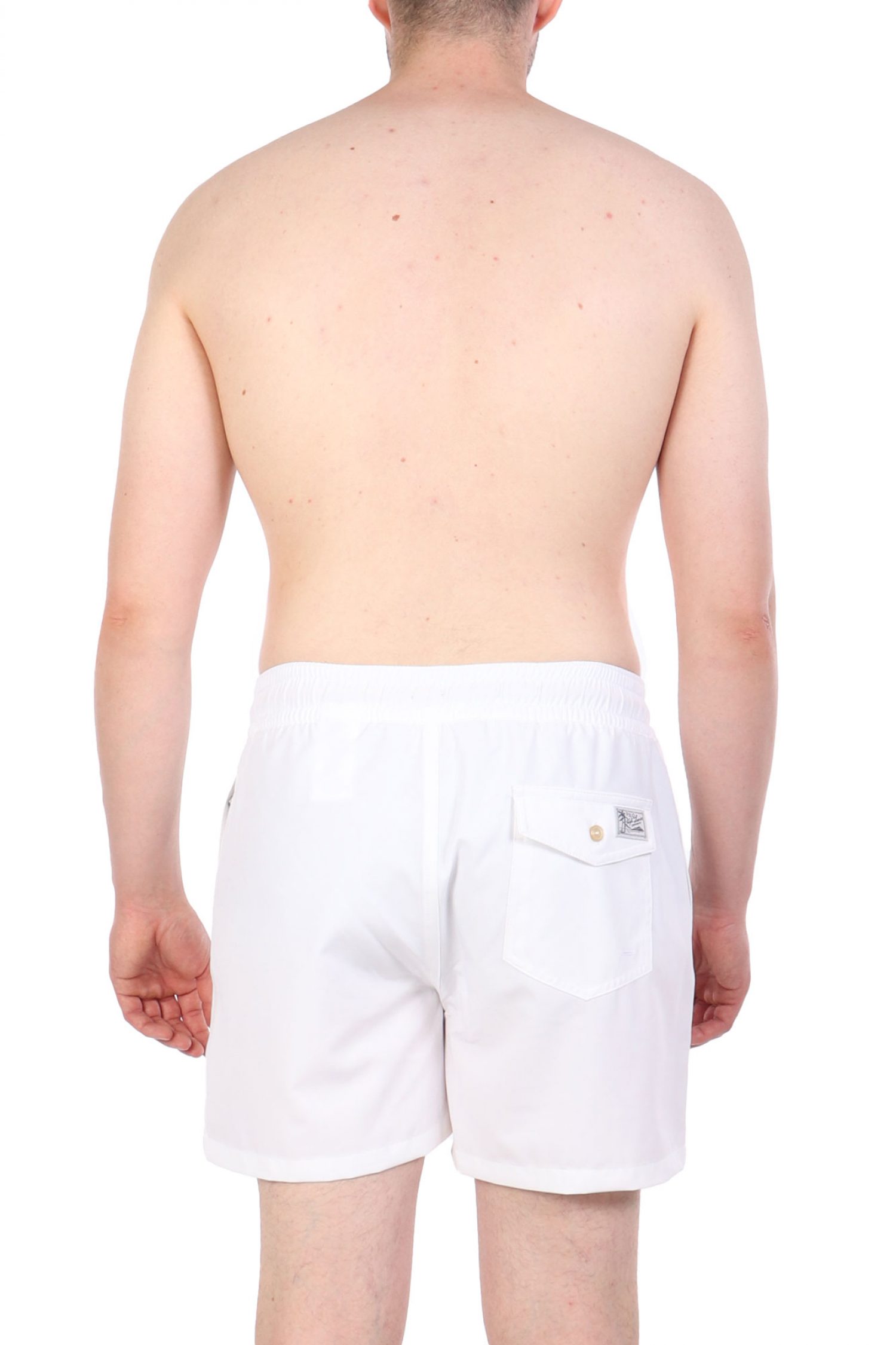 RALPH LAUREN ΜΑΓΙΩ SHORT M CLASSICS TRAVELER LOGO ΛΕΥΚΟ
