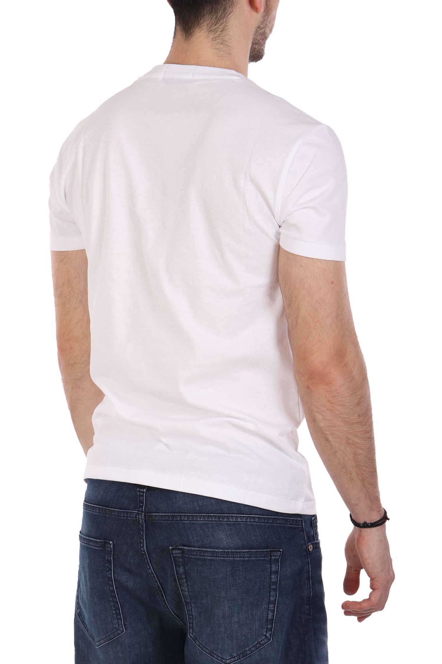 RALPH LAUREN T-SHIRT CREW NECK CUSTOM SLIM FIT LOGO BEAR ΛΕΥΚΟ φωτογραφία