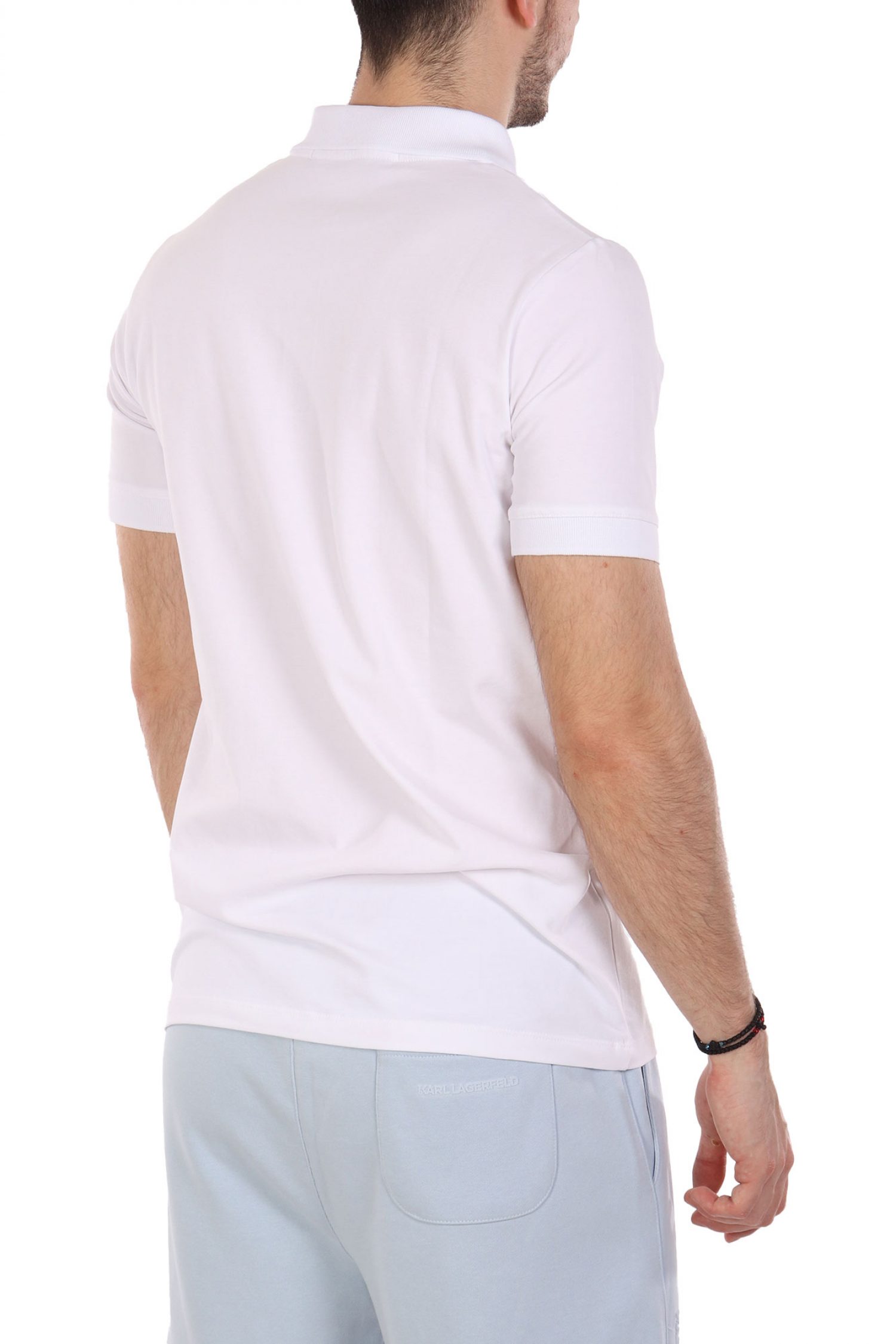 KARL LAGERFELD POLO LOGO ΛΕΥΚΟ