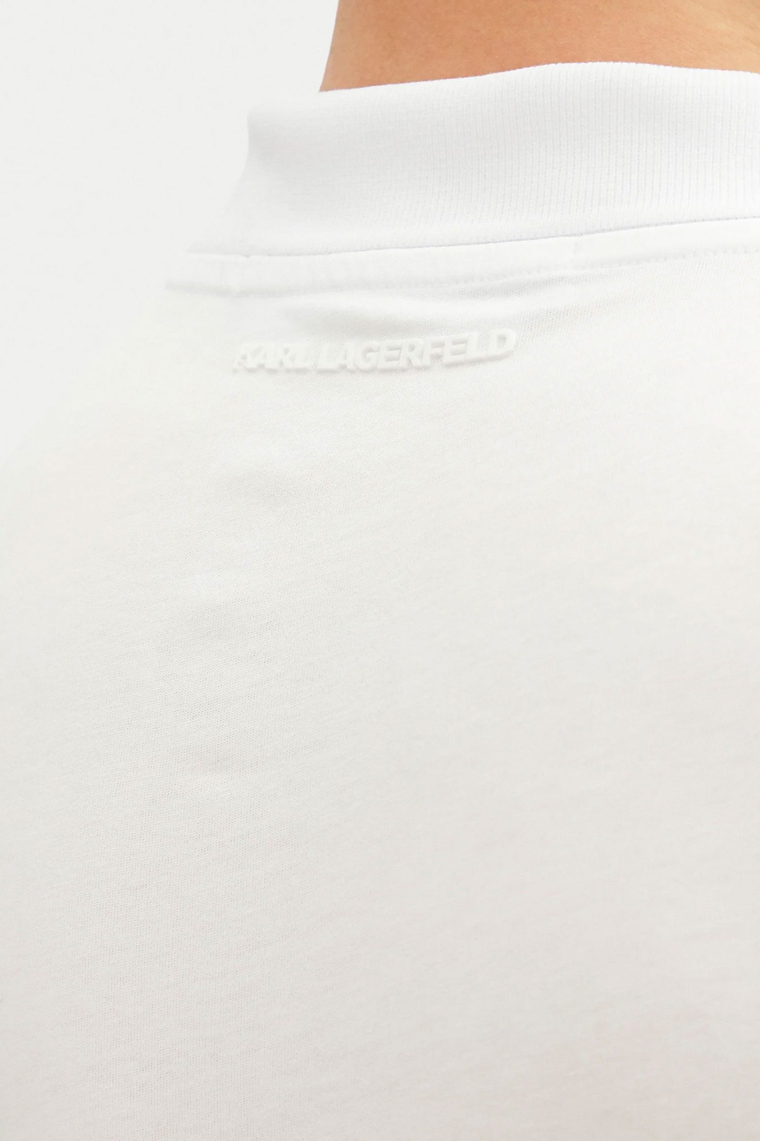 KARL LAGERFELD POLO LOGO ΛΕΥΚΟ φωτογραφία