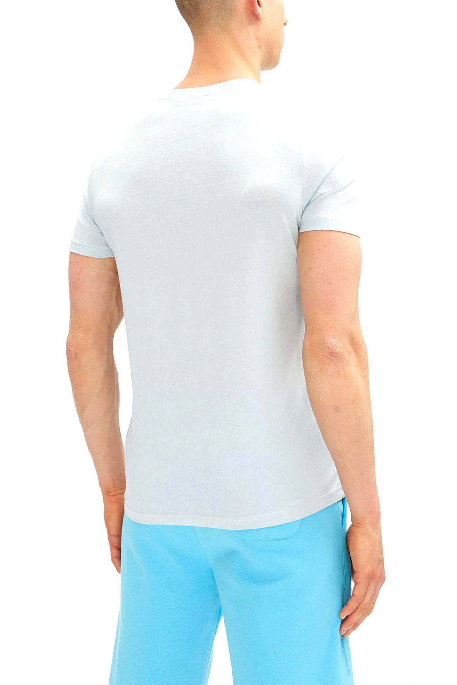 KARL LAGERFELD T-SHIRT CREW NECK LOGO ΣΙΕΛ φωτογραφία