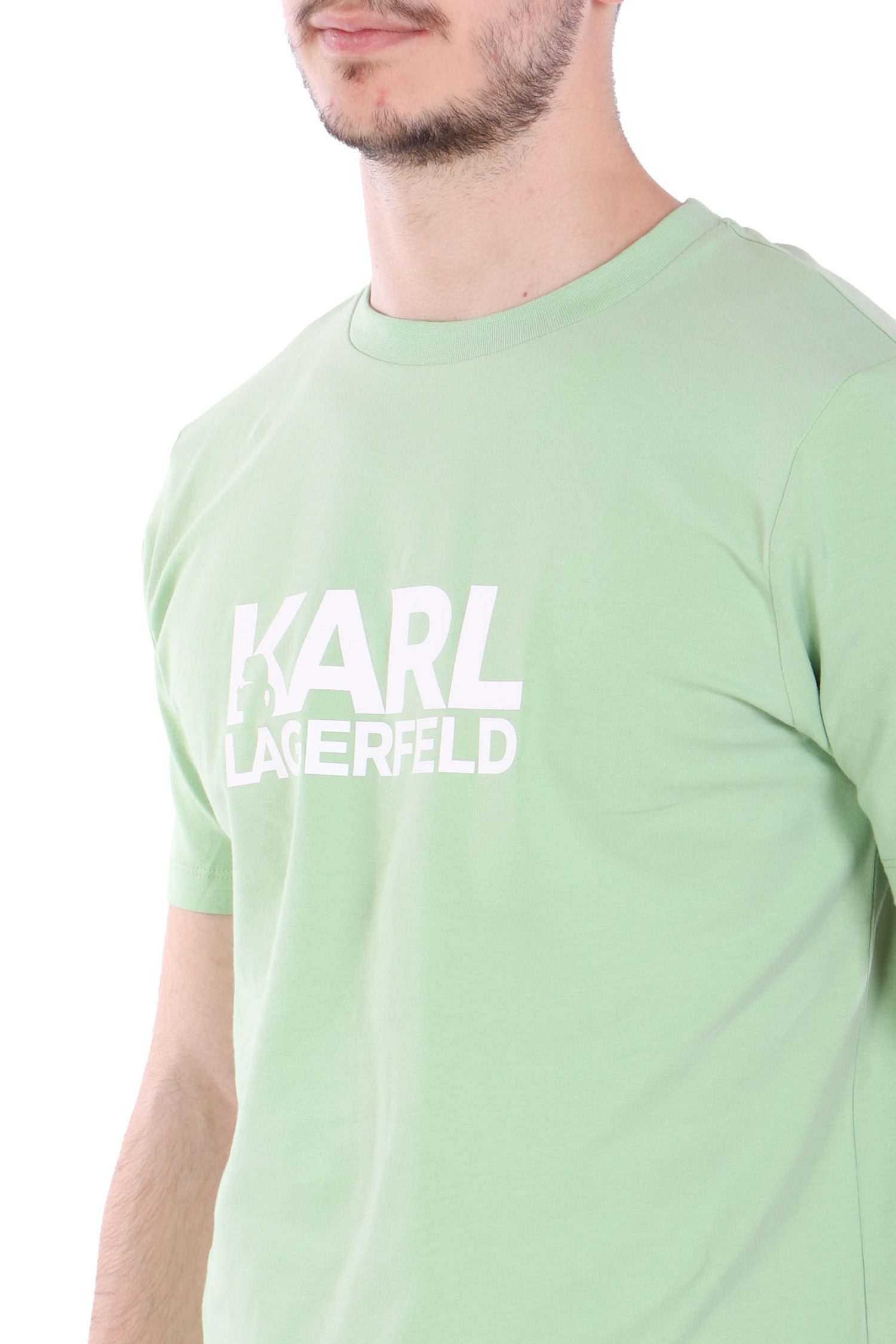 KARL LAGERFELD T-SHIRT CREW NECK LOGO ΛΑΧΑΝΙ