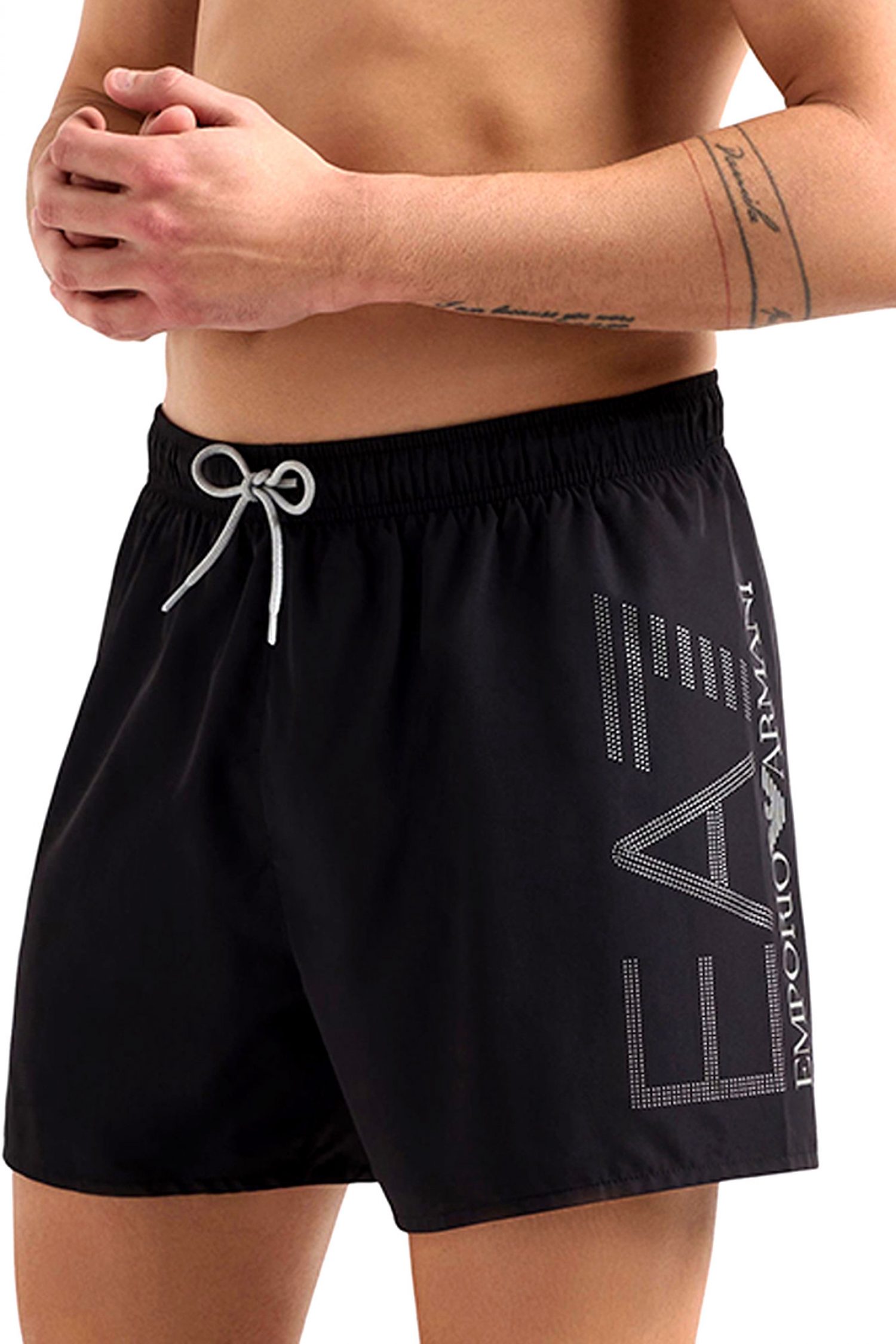 ARMANI 7 ΜΑΓΙΩ ΣΟΡΤΣ LOGO ΜΑΥΡΟ-ΑΣΗΜΙ