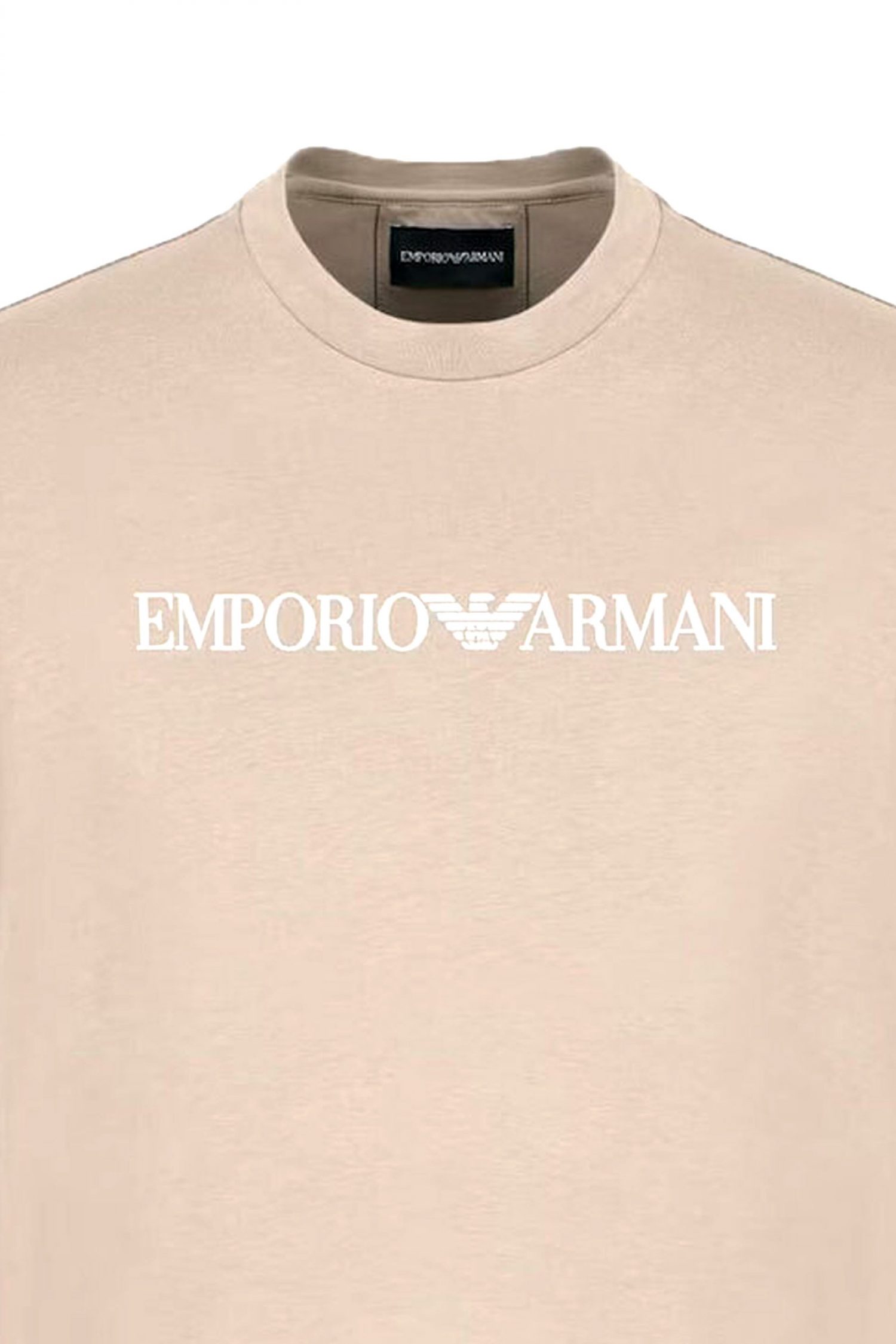 EMPORIO ARMANI T-SHIRT LOGO ΜΠΕΖ-ΓΚΡΙ