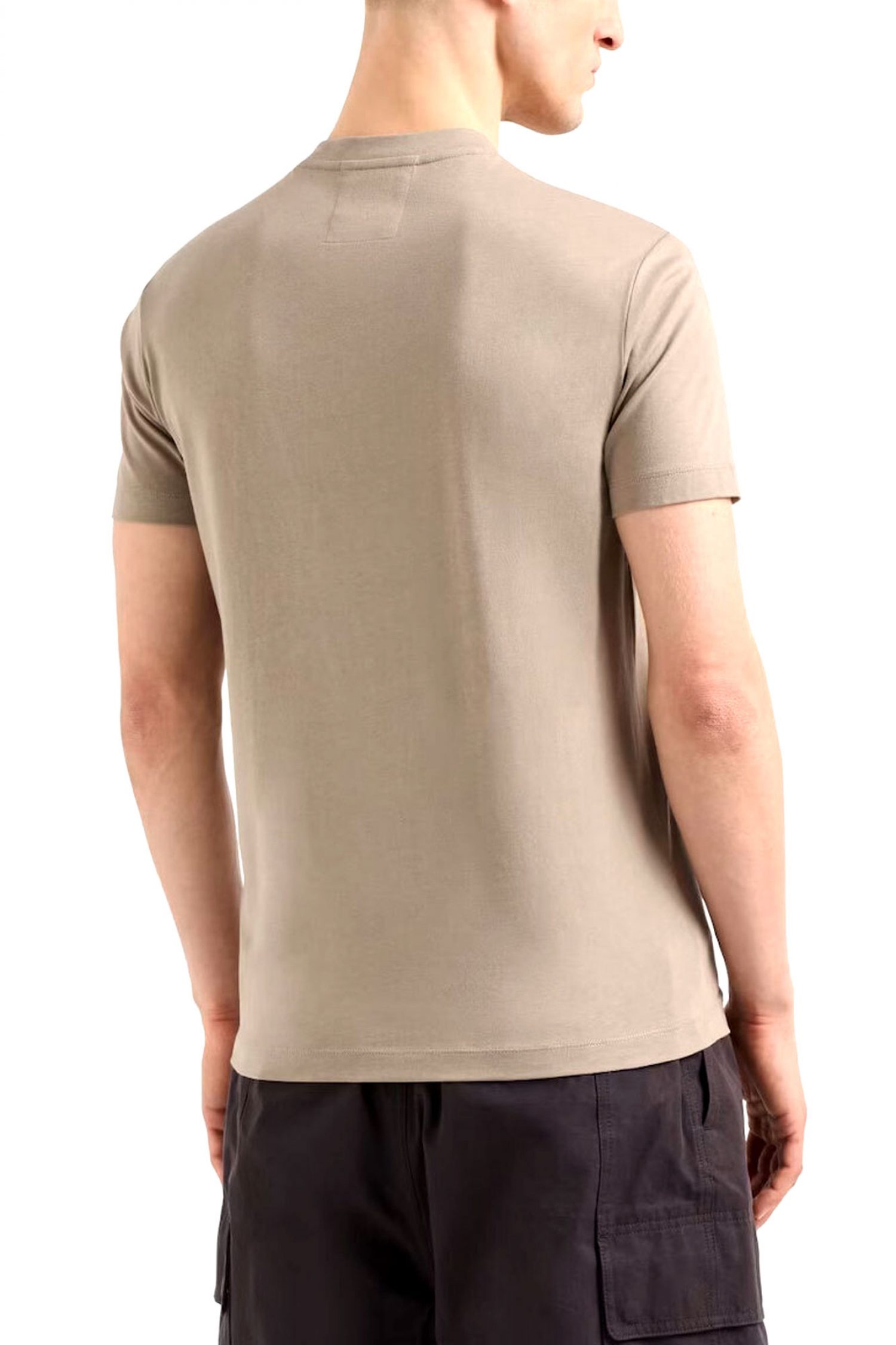 EMPORIO ARMANI T-SHIRT LOGO ΜΠΕΖ-ΓΚΡΙ φωτογραφία