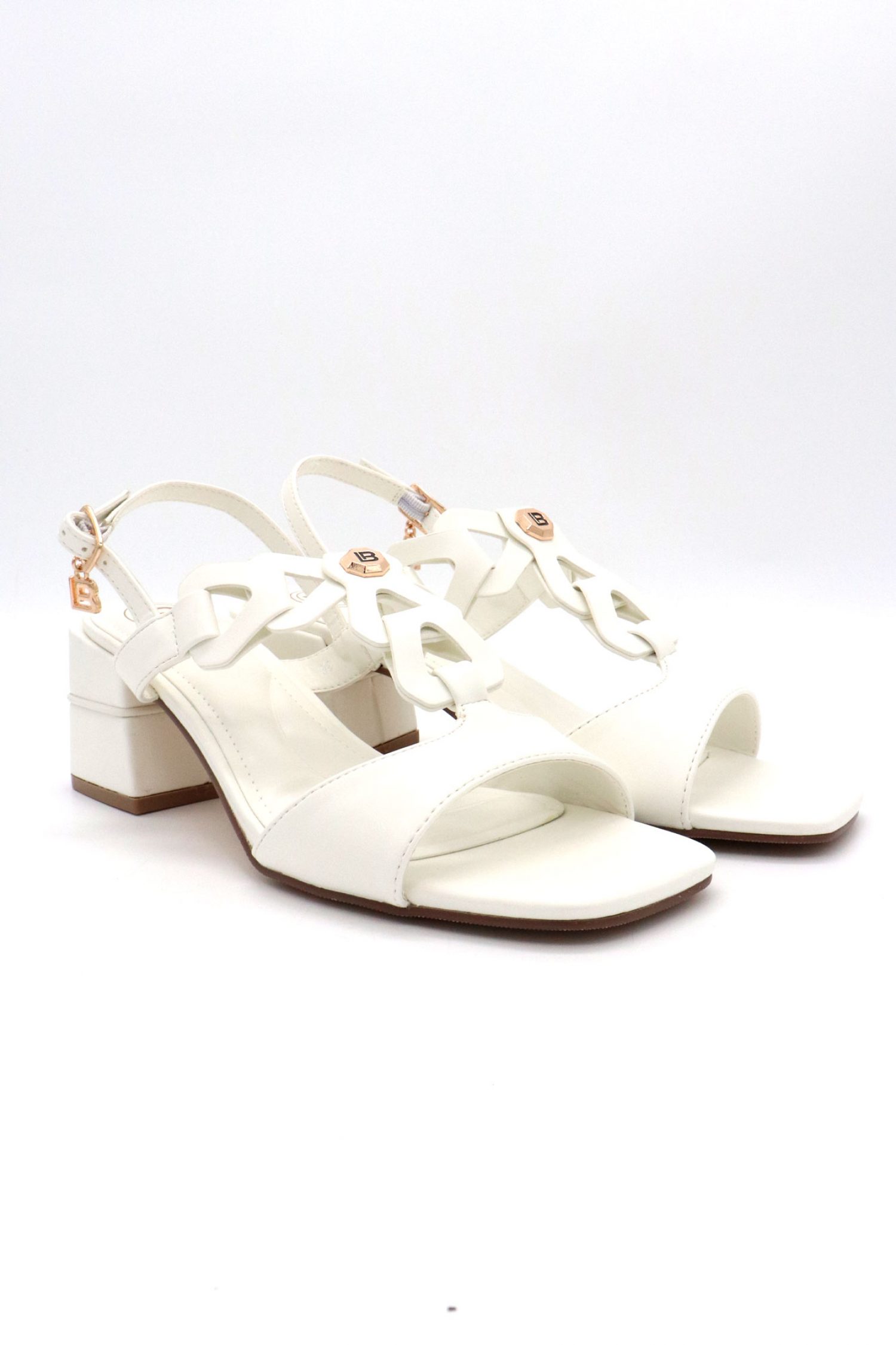 LAURA BIAGIOTTI ΠΑΠΟΥΤΣΙΑ ΠΕΔΙΛΑ ΠΛΕΞΟΥΔΑ ΛΟΥΡΑΚΙ LOGO ΛΕΥΚΟ