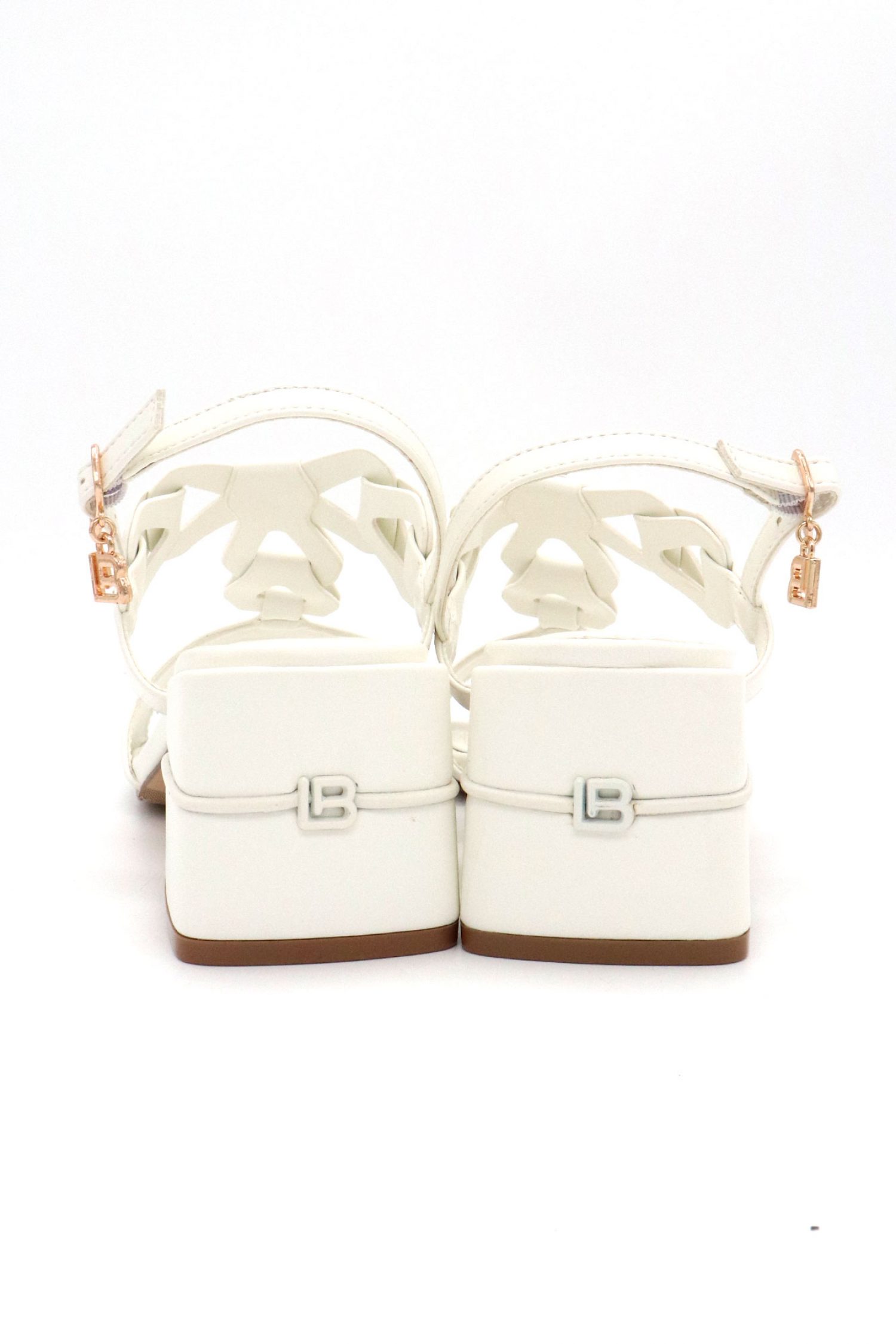 LAURA BIAGIOTTI ΠΑΠΟΥΤΣΙΑ ΠΕΔΙΛΑ ΠΛΕΞΟΥΔΑ ΛΟΥΡΑΚΙ LOGO ΛΕΥΚΟ