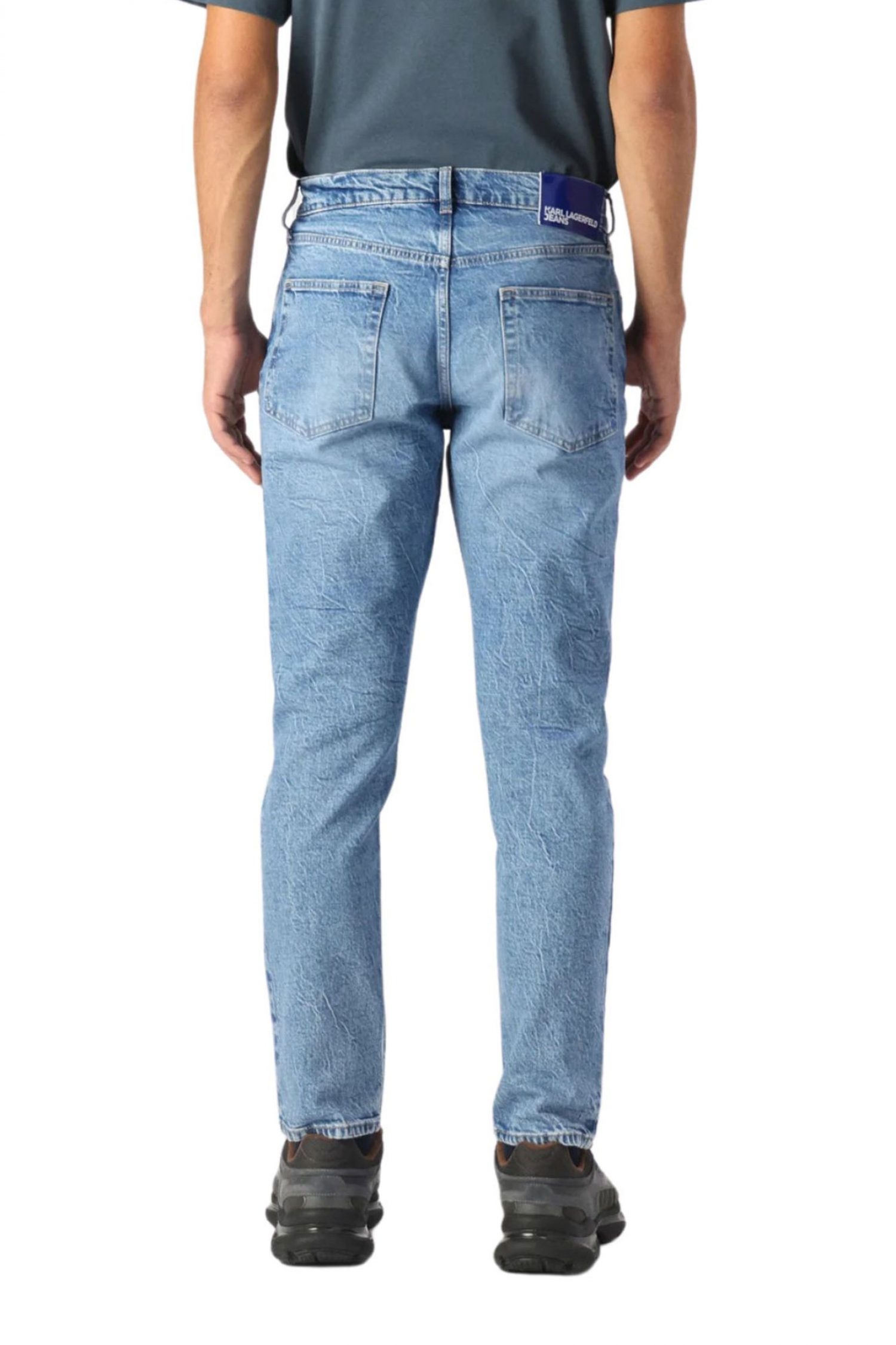 KARL LAGERFELD JEANS ΠΑΝΤΕΛΟΝΙ JEANS KLJ TAPERED DENIM ΜΠΛΕ φωτογραφία