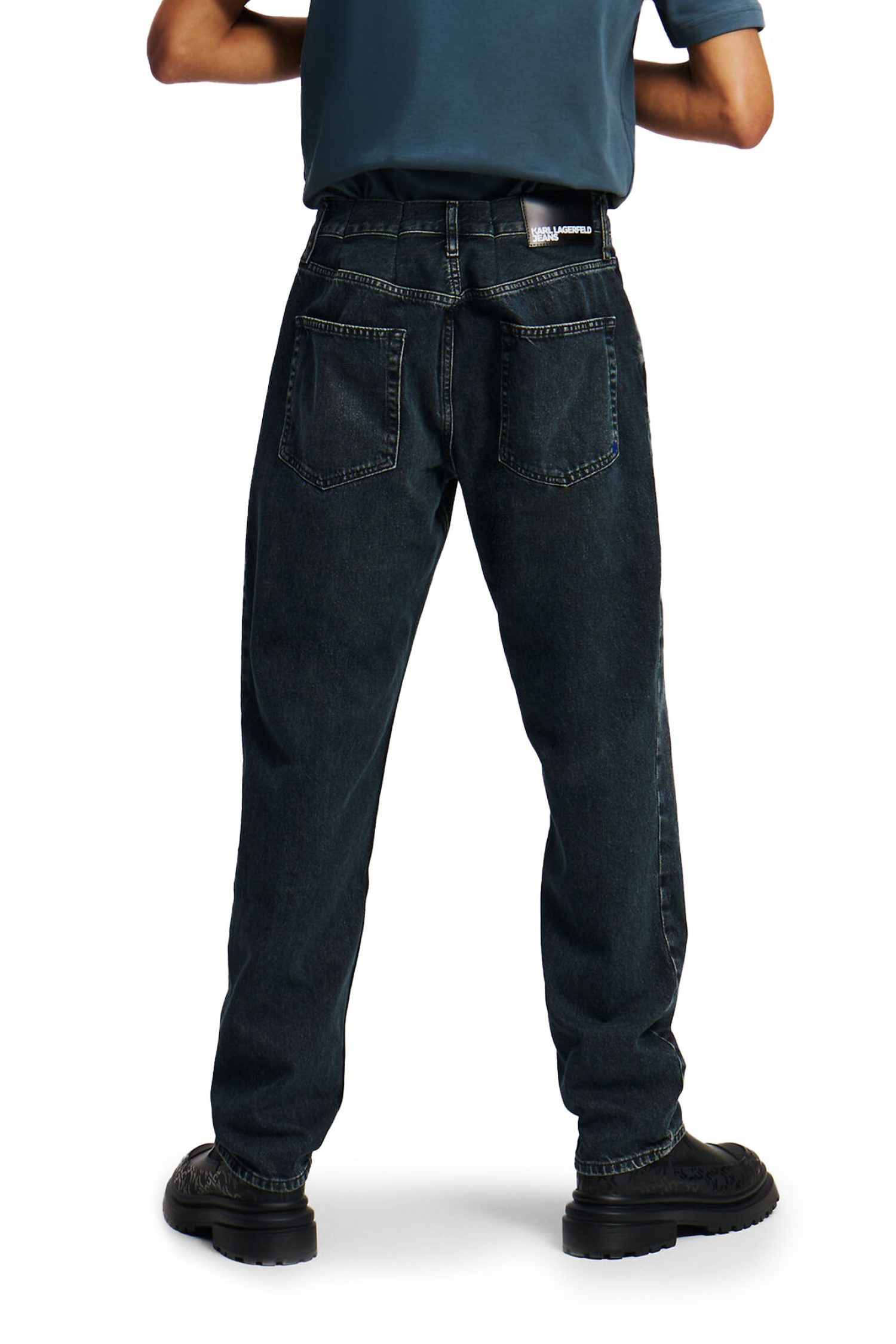 KARL LAGERFELD JEANS ΠΑΝΤΕΛΟΝΙ JEANS KLJ TAPERED DENIM ΜΑΥΡΟ ΜΠΛΕ φωτογραφία