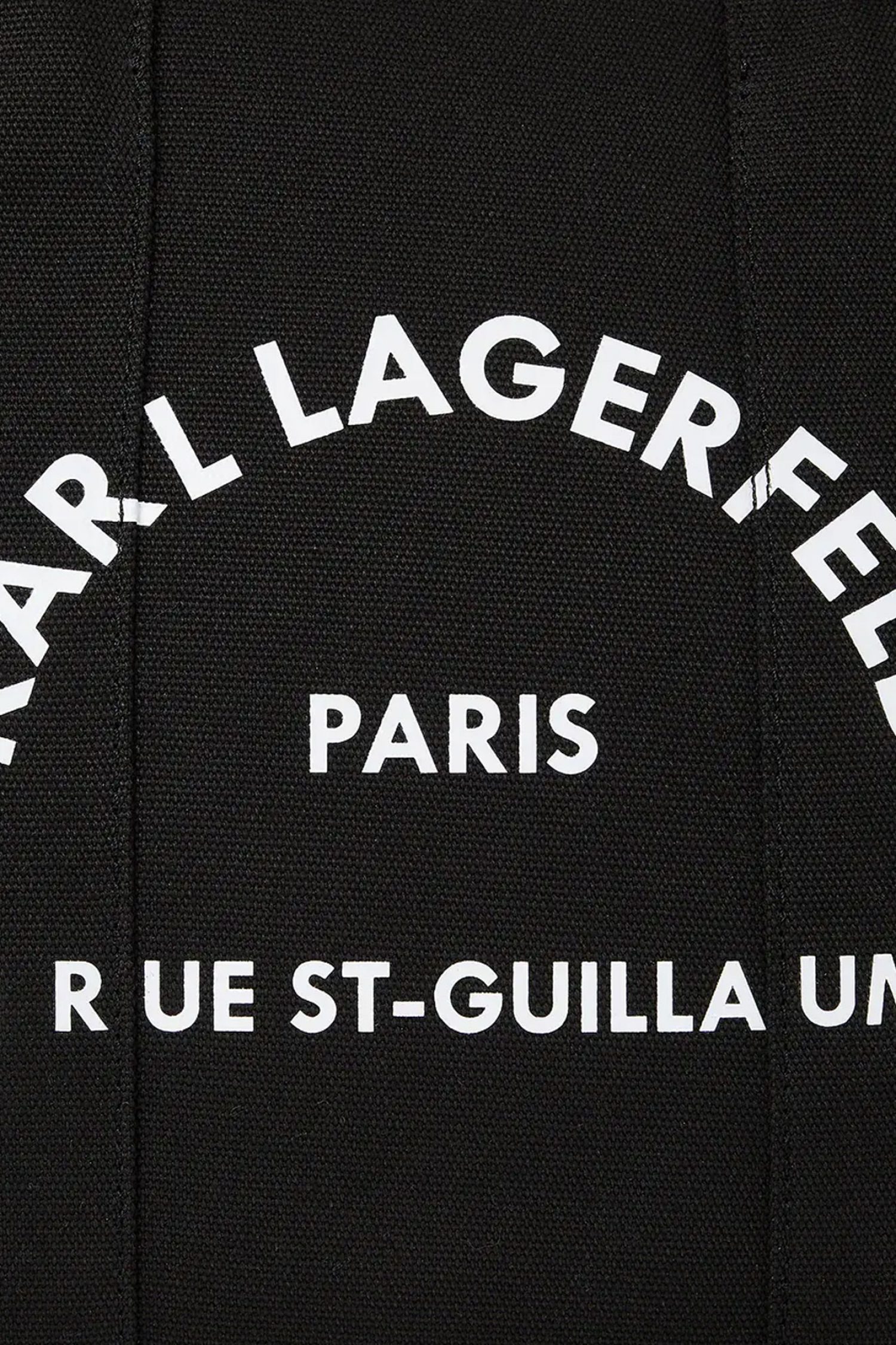 KARL LAGERFELD ΤΣΑΝΤΑ ΧΕΙΡΟΣ/CROSS ΚΑΜΒΑΣ BODY SQUARE MEDIUM TOTE LOGO ΜΑΥΡΟ φωτογραφία